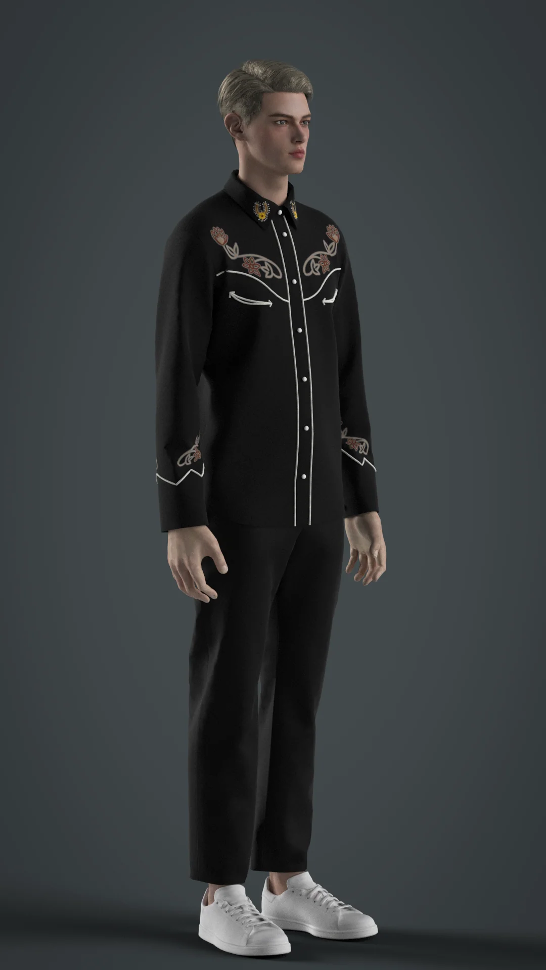 Custom made Black Shirt & 2pc Suit suit for Thomas stride - Image 4