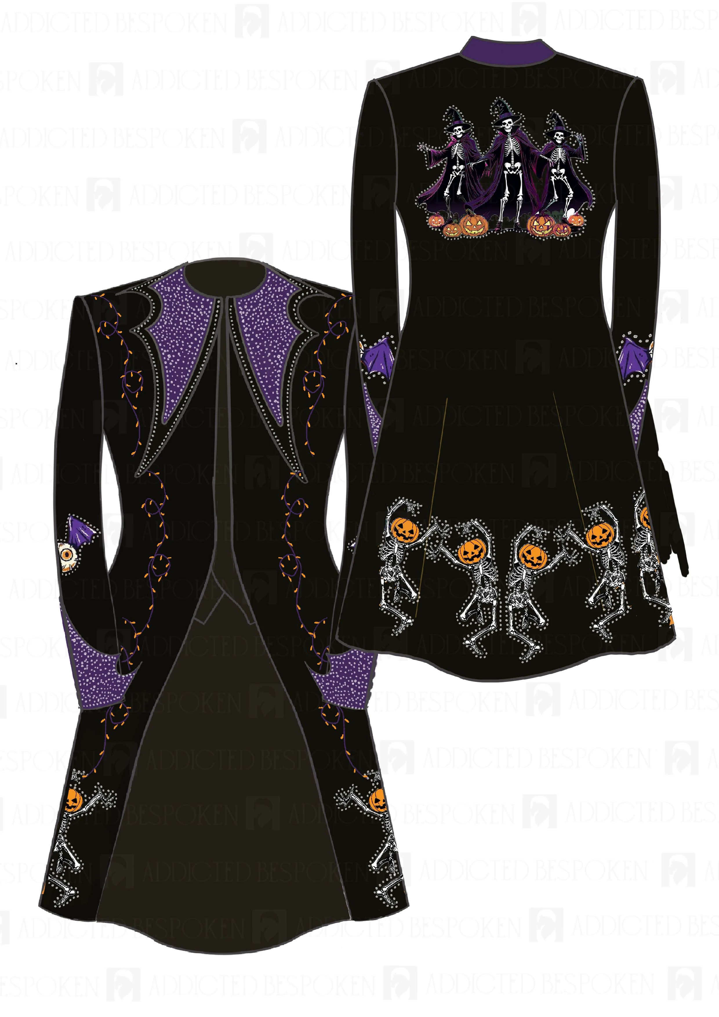 Dancing Pumpkin Embroidered Suit - Image 2