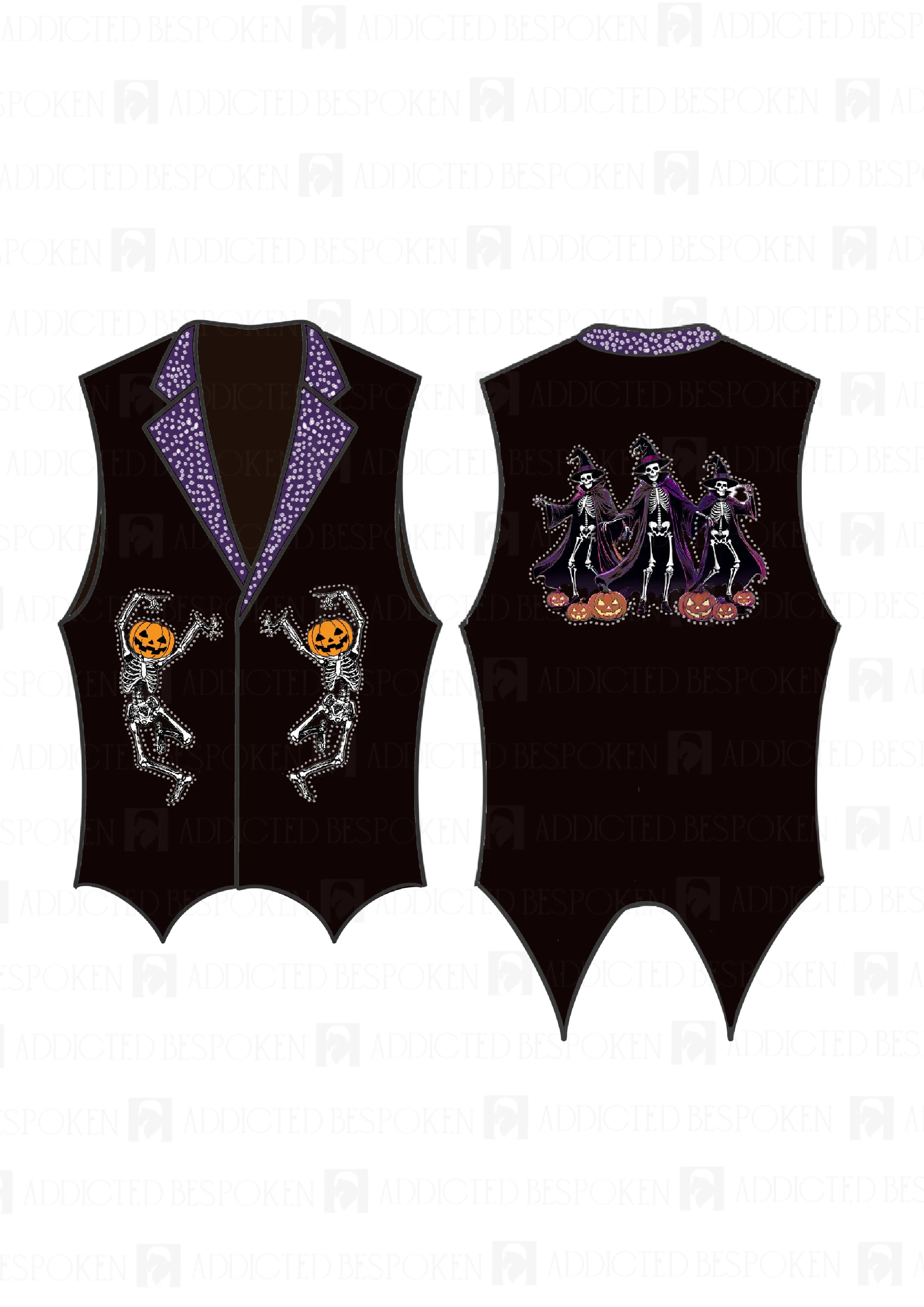 Dancing Pumpkin Embroidered Suit - Image 3