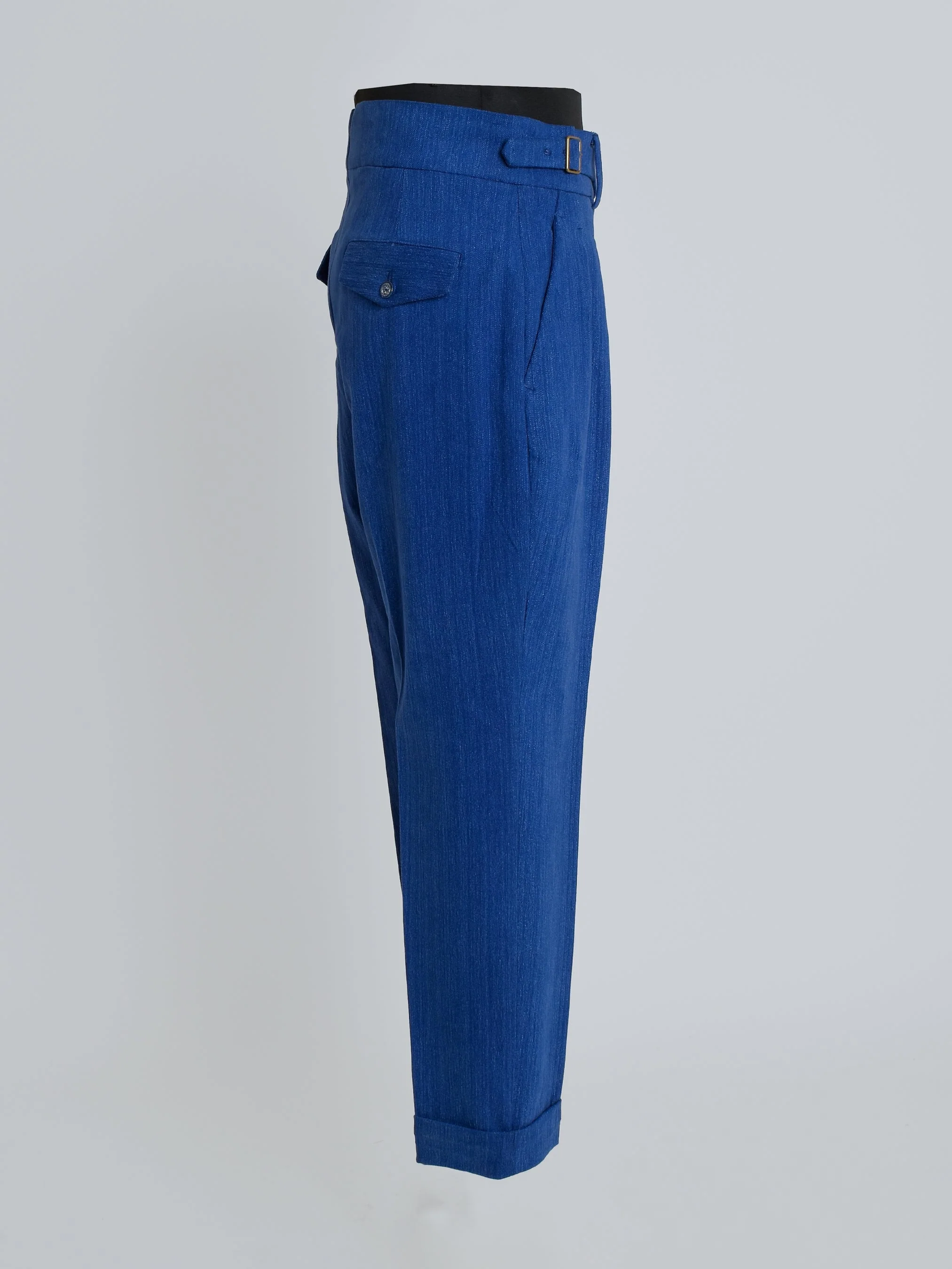 Denim Dapper Gurkha Pants - Image 3