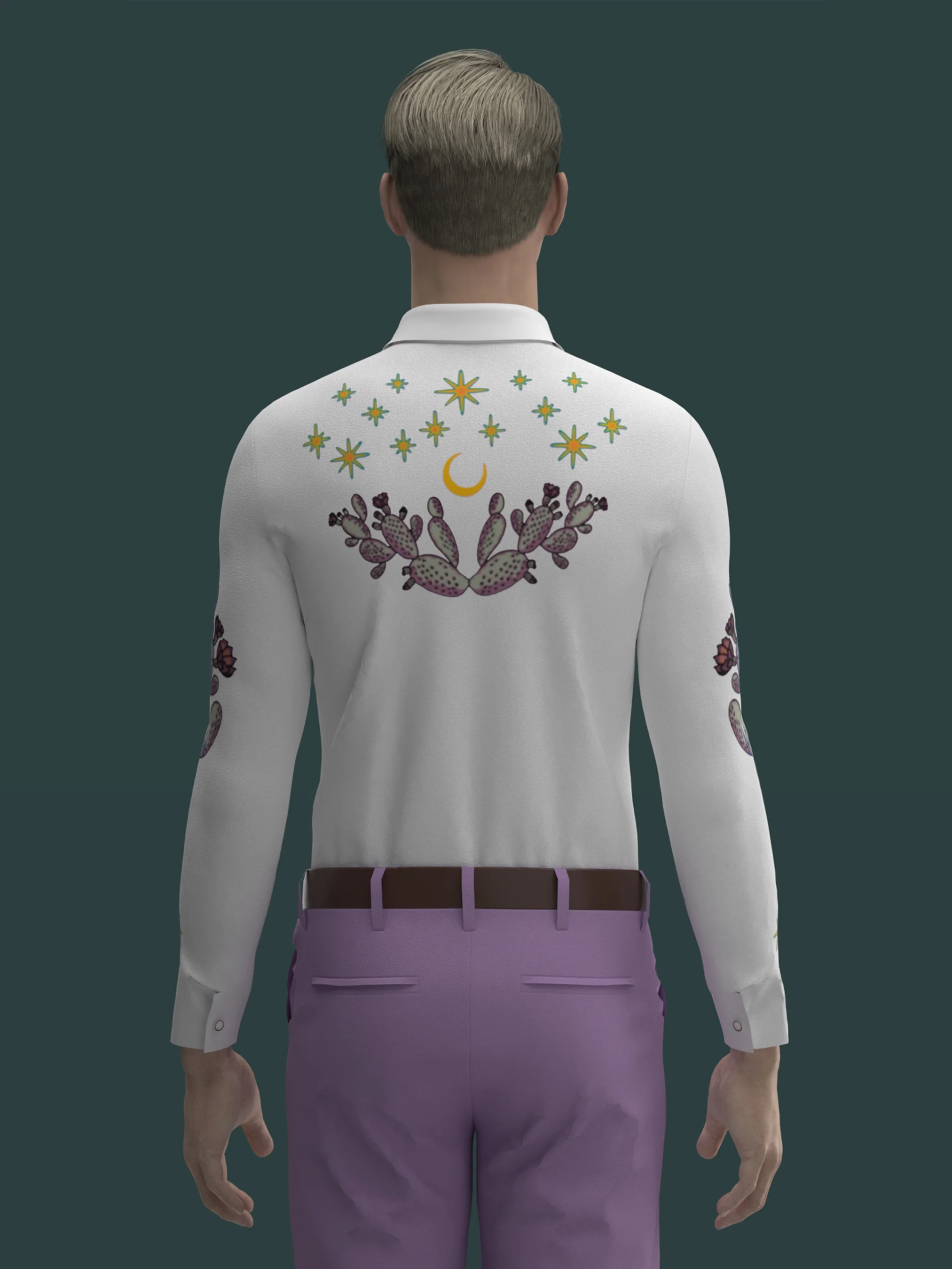 Desert Bloom Embroidered Shirt - Image 2