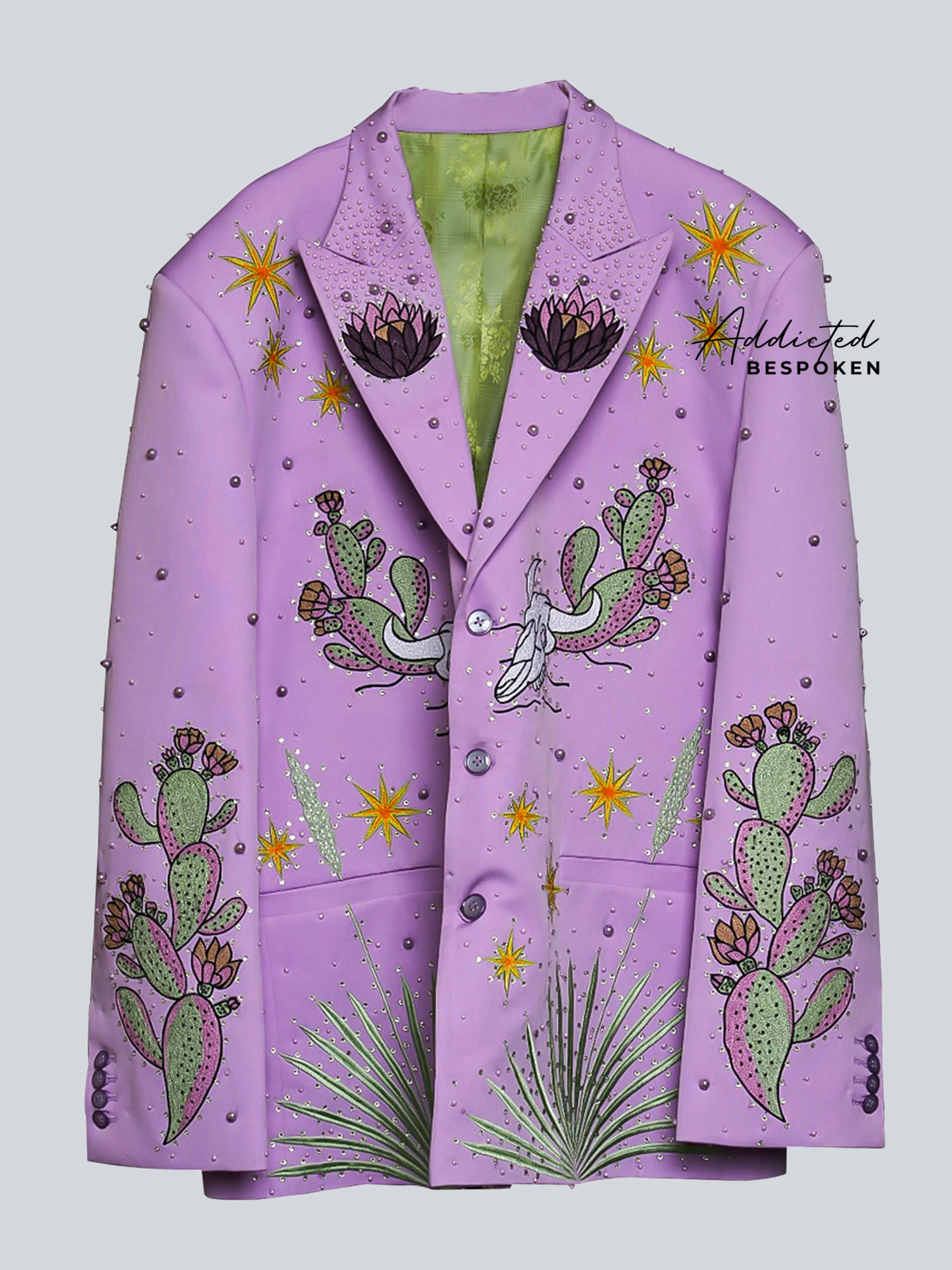 Desert Bloom Embroidered Suit