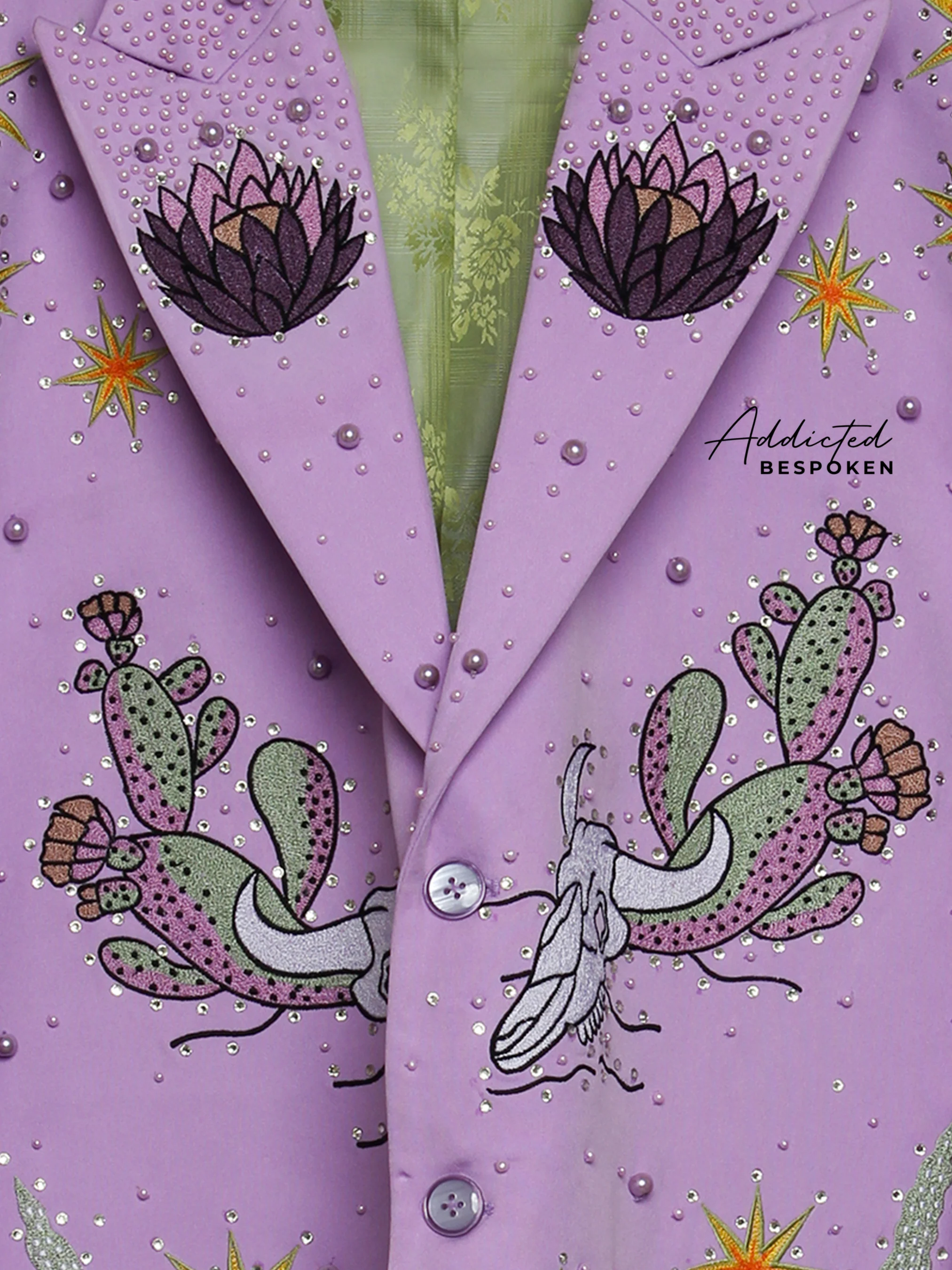 Desert Bloom Embroidered Suit - Image 3