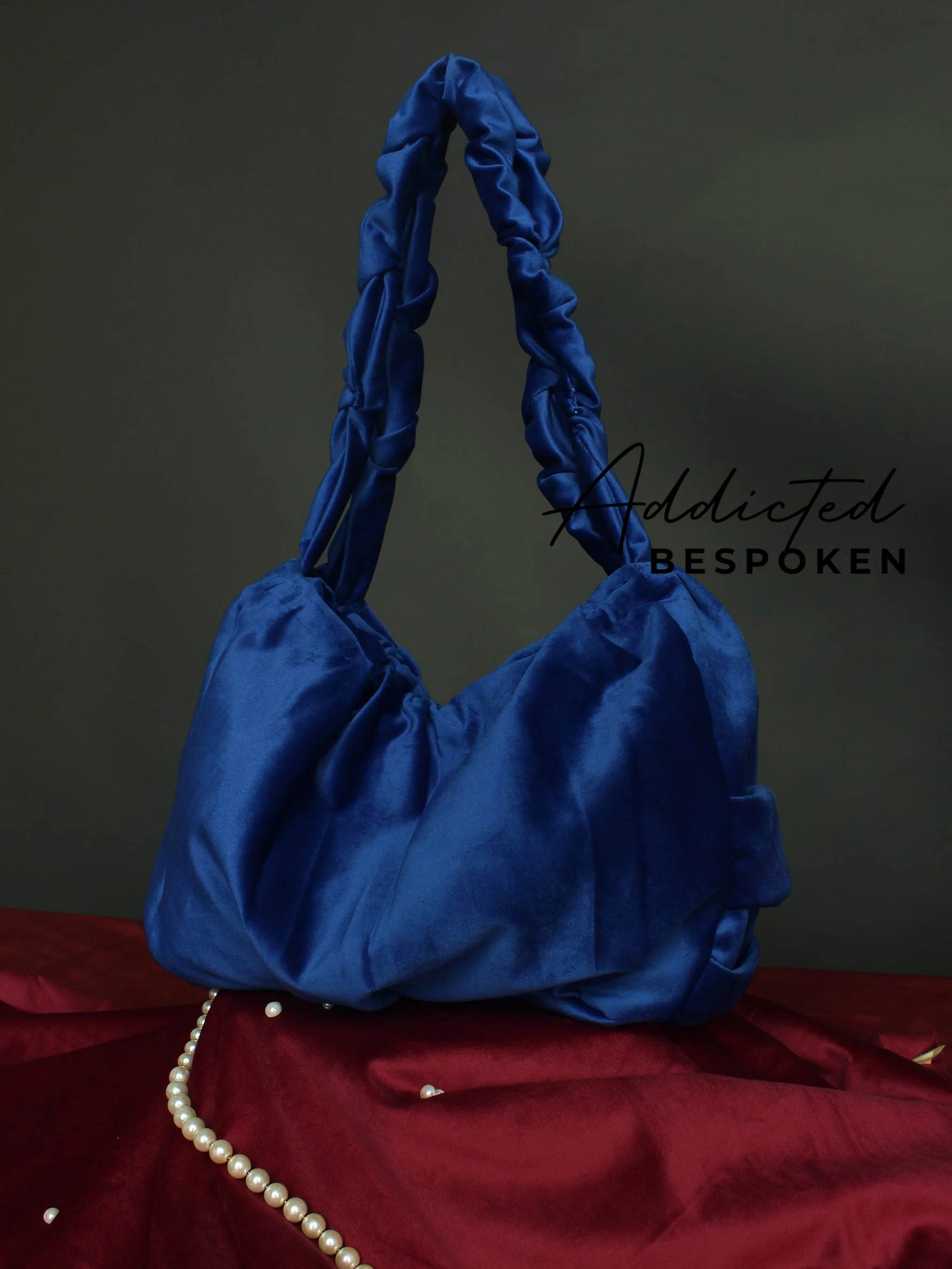 Designer Blue cloud Bag - Image 3