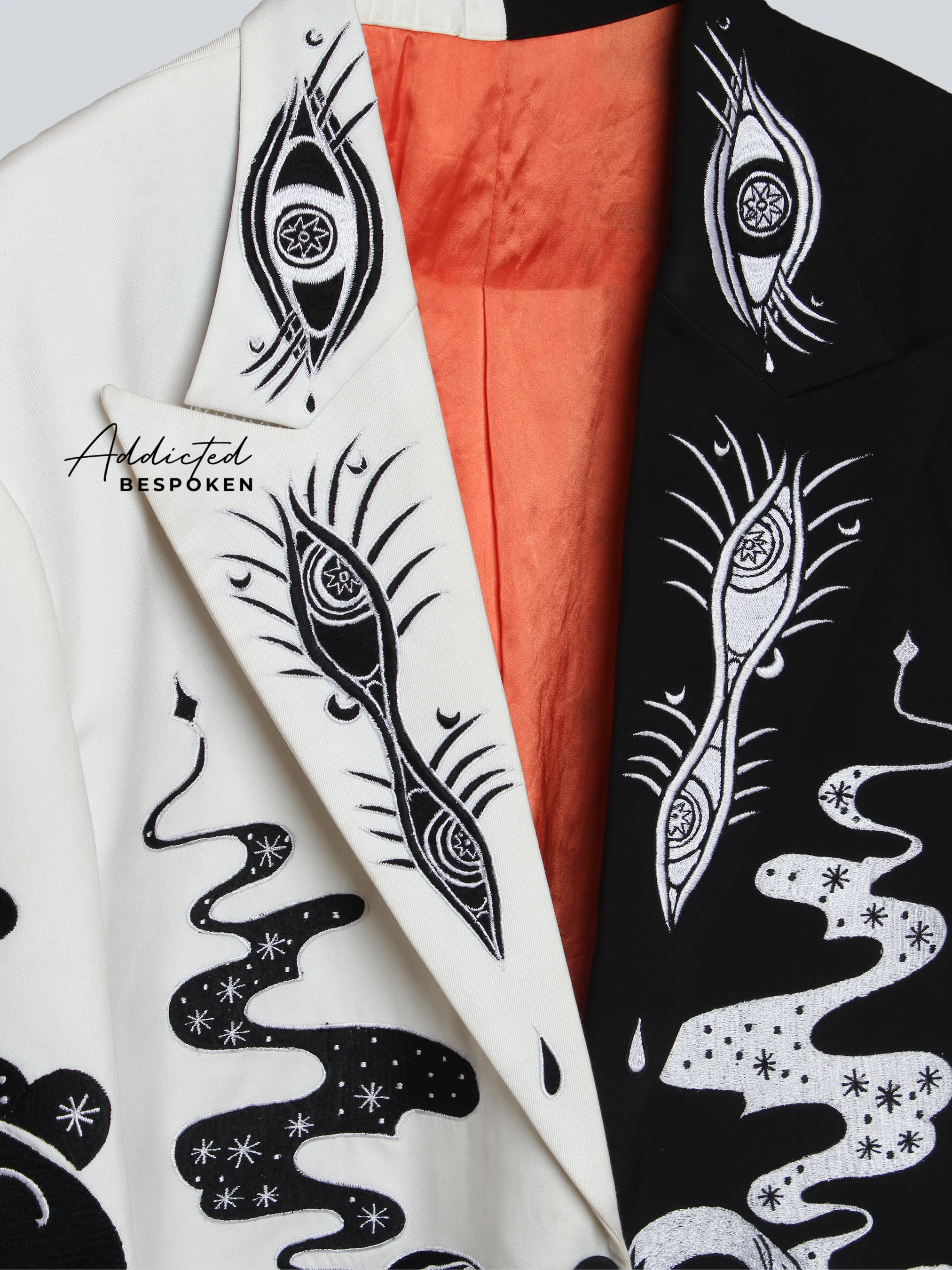 Duality Crane Embroidered Suit - Image 3