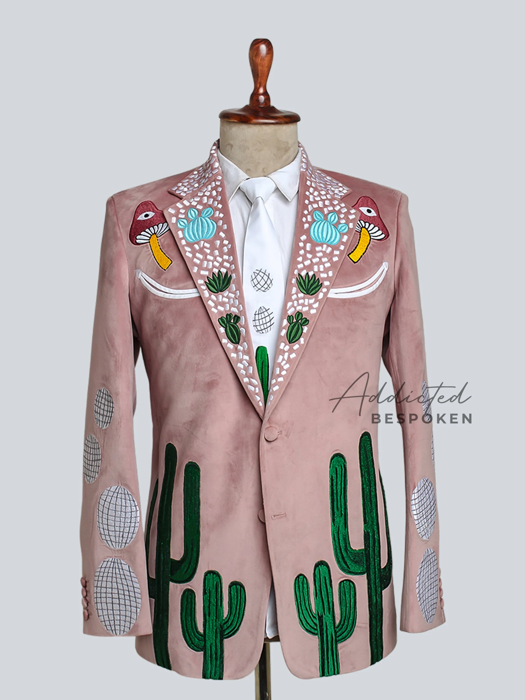 Dusty Rose Cactus Suit - Image 3