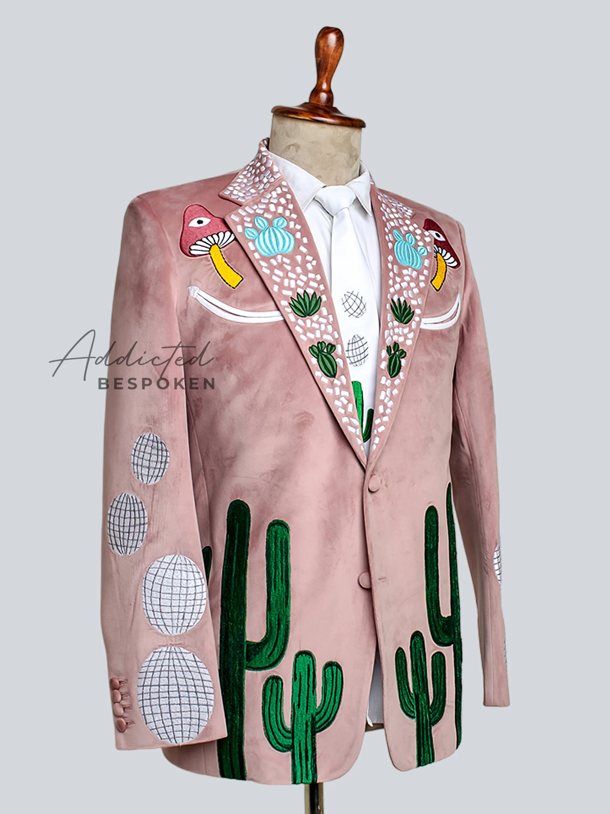Dusty Rose Cactus Suit - Image 4