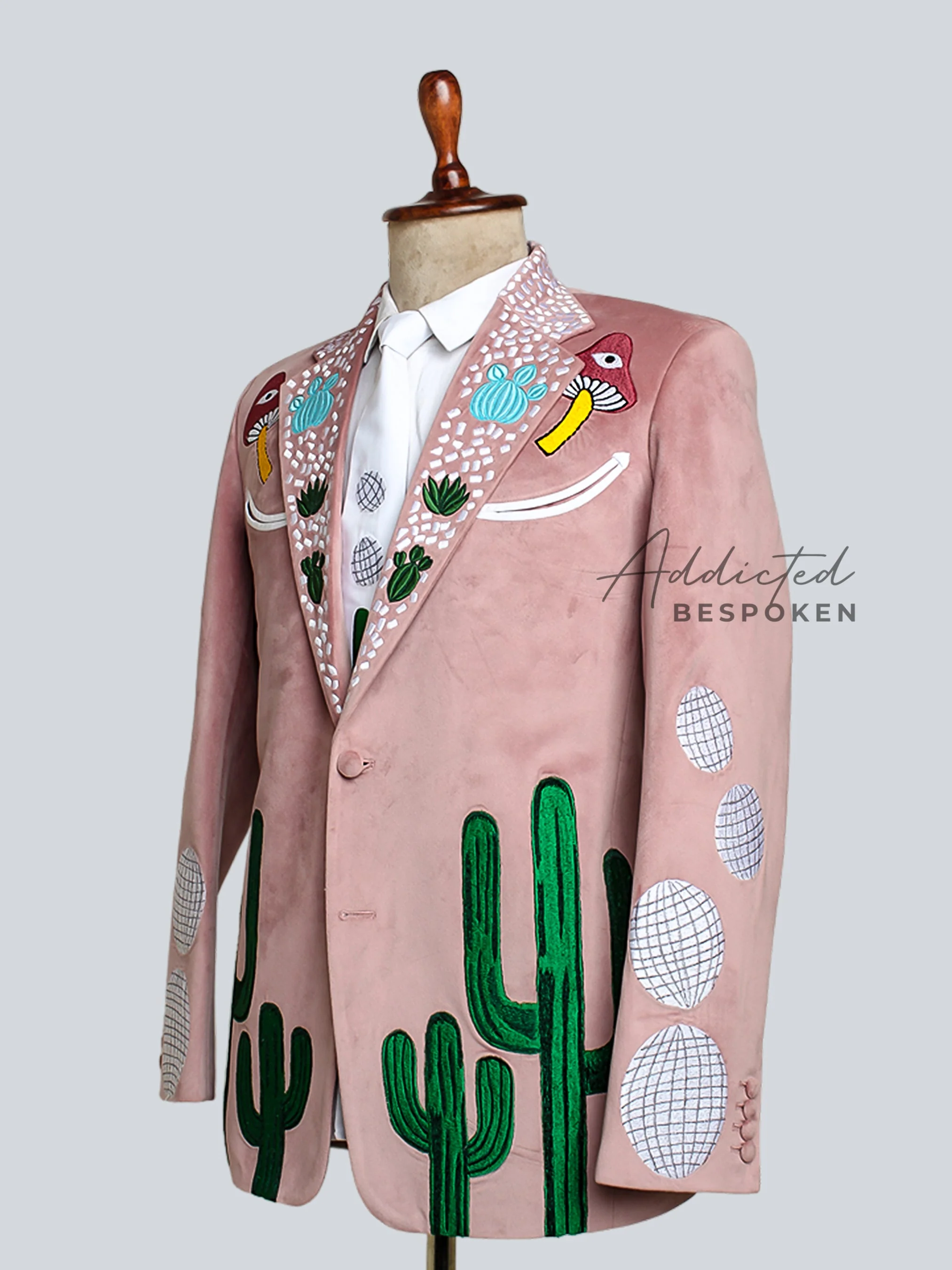 Dusty Rose Cactus Suit - Image 5