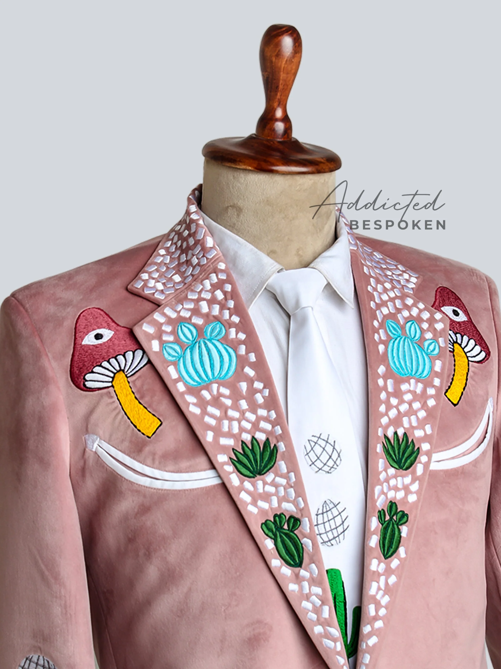 Dusty Rose Cactus Suit - Image 6