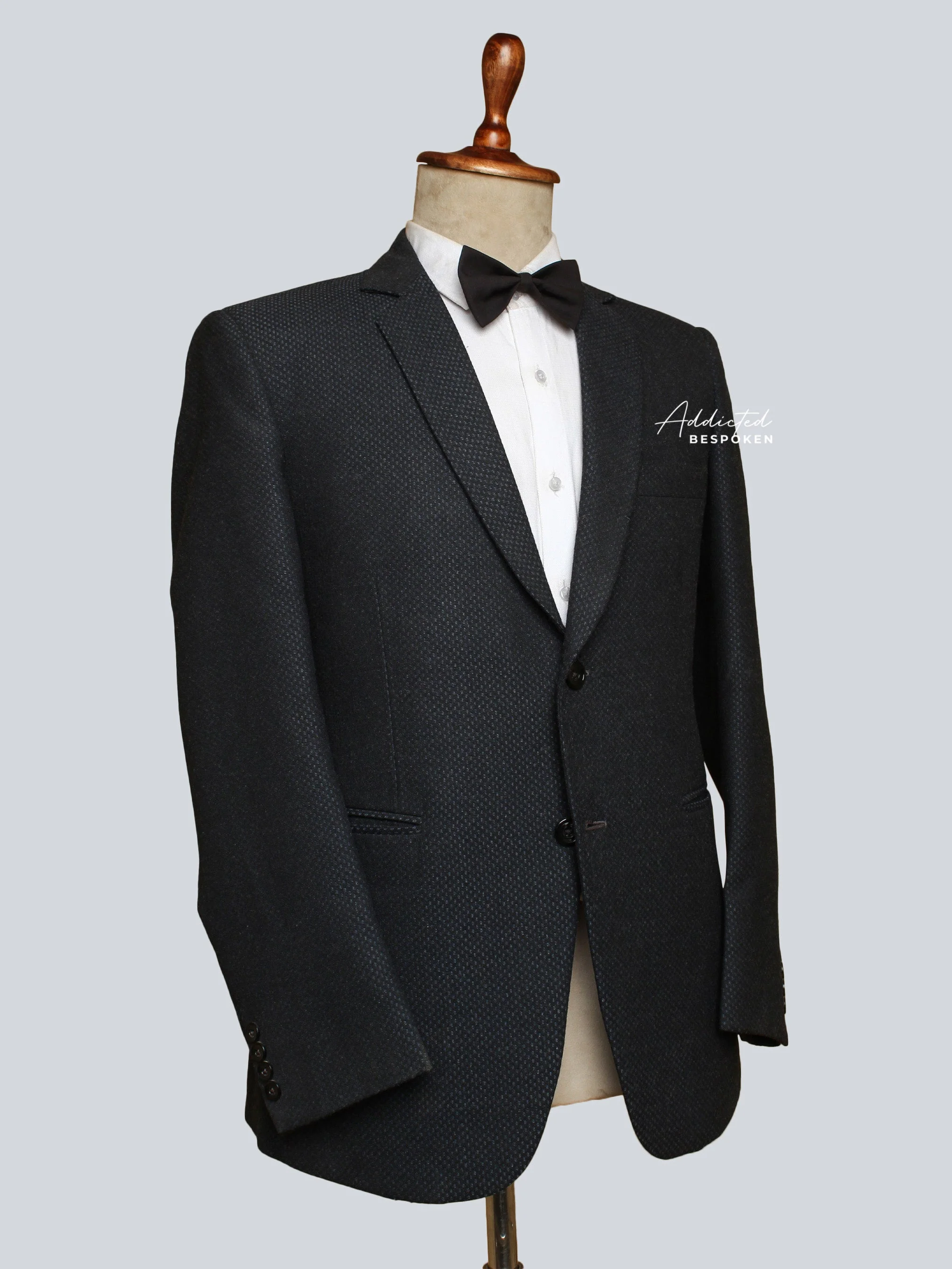 Elegant Black Cotton Blazer (CLS) - Image 2