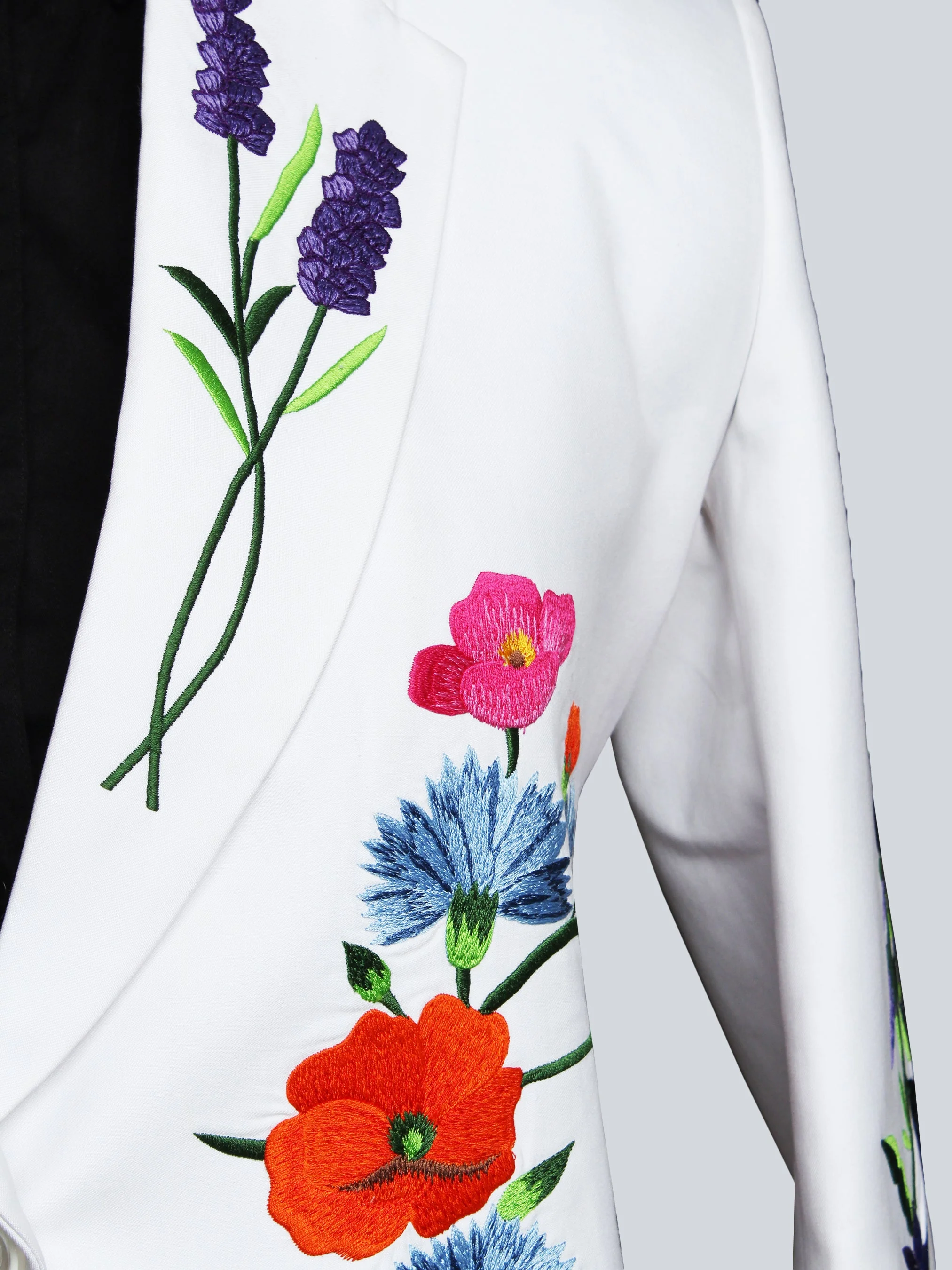 Elegant Floral Accent Blazer - Image 7