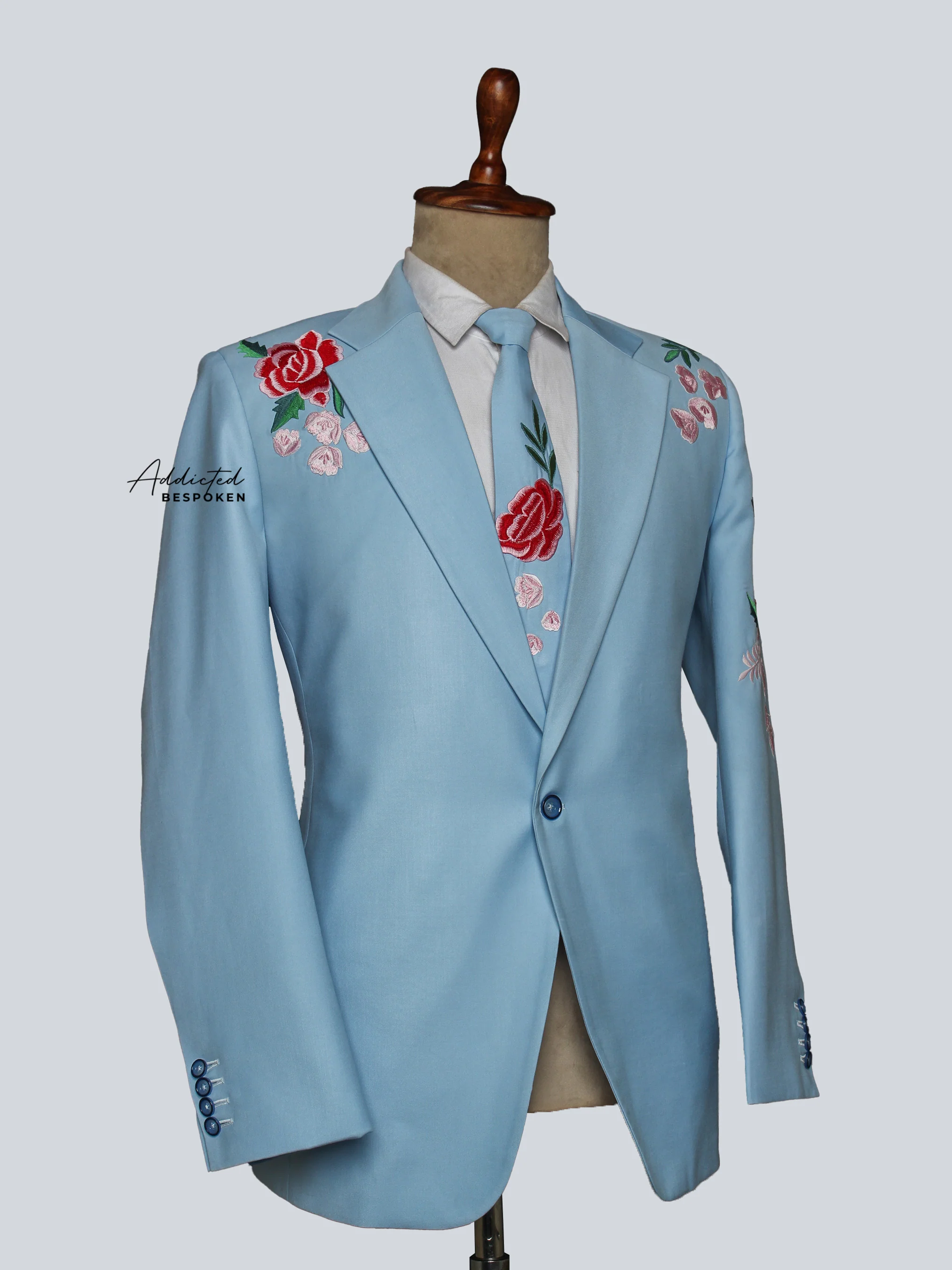 Elegant Floral Western Suit - Image 4