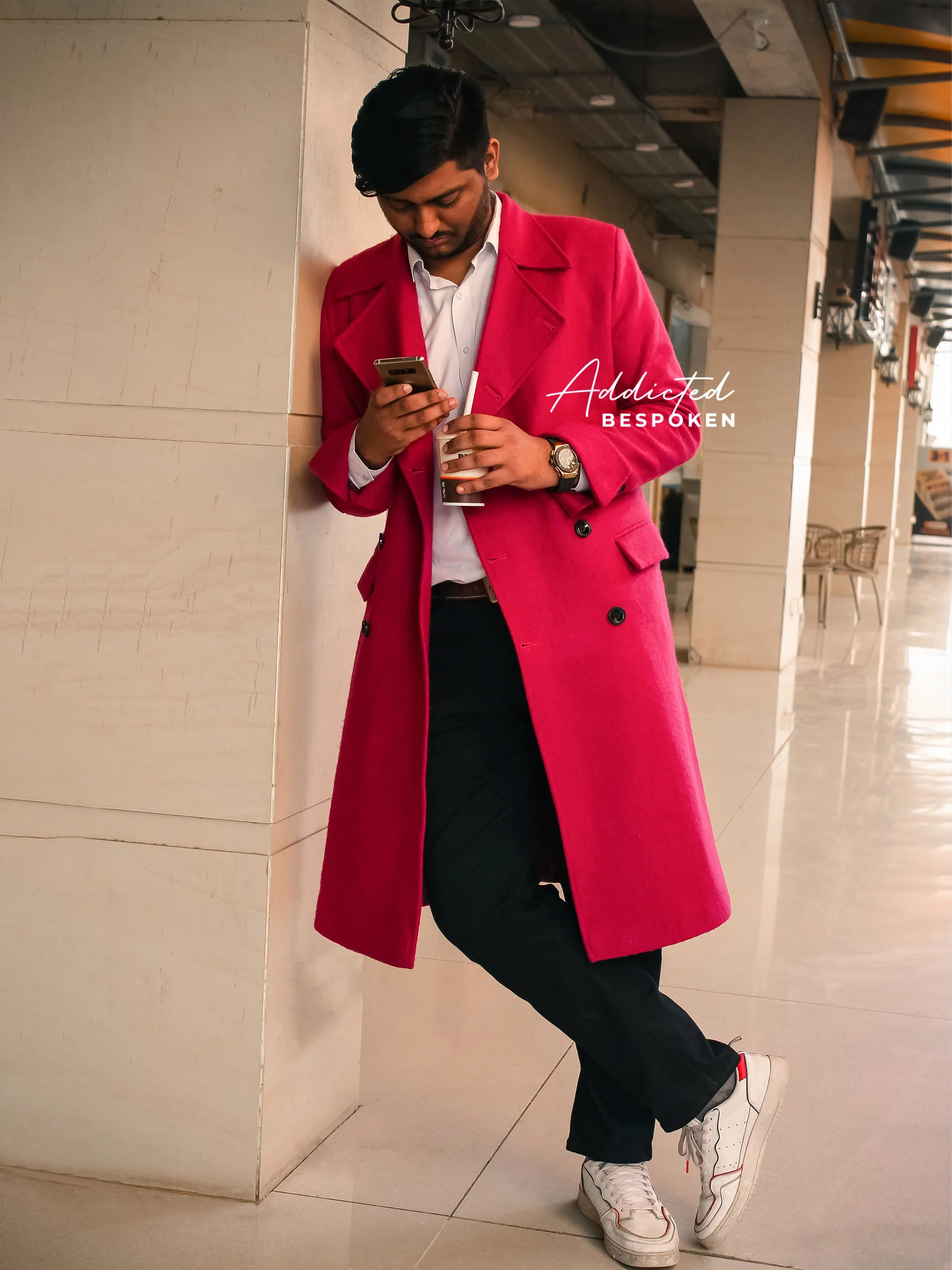Elegant Tailored Overcoat - Image 3