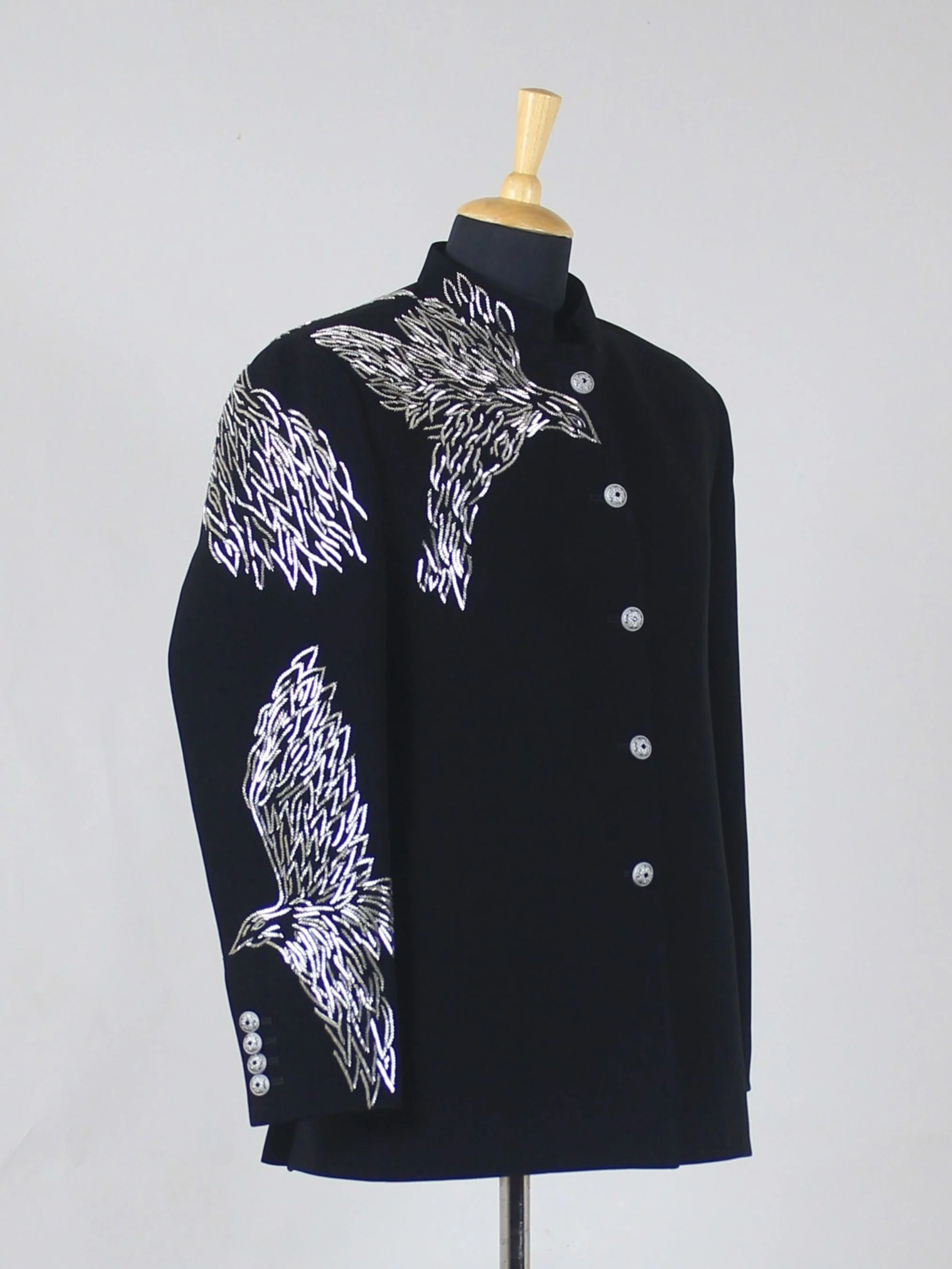 Embellished Eagle Embroidered Jacket - Image 3