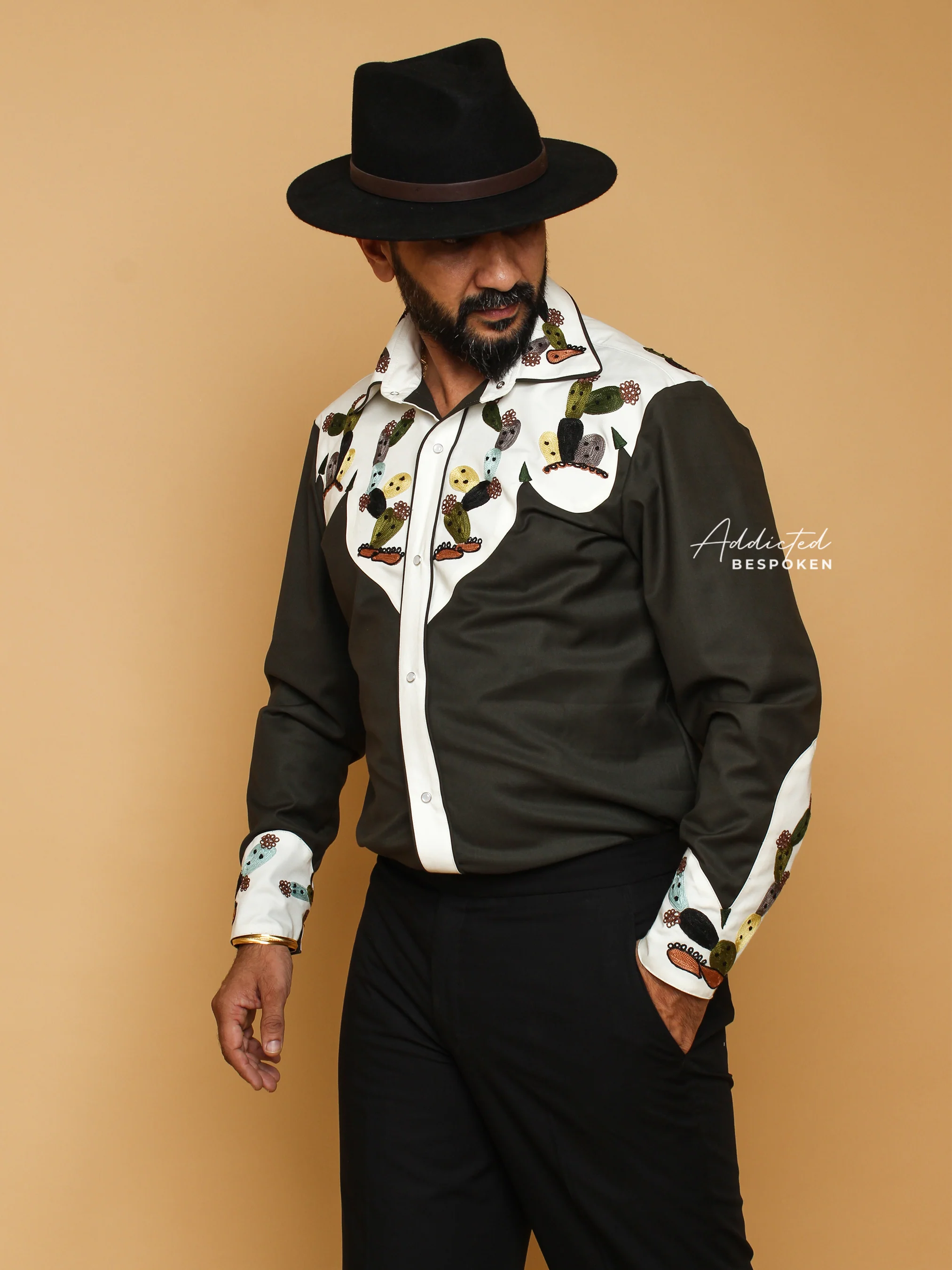 Embroidered Cactus Western Shirt - Image 10