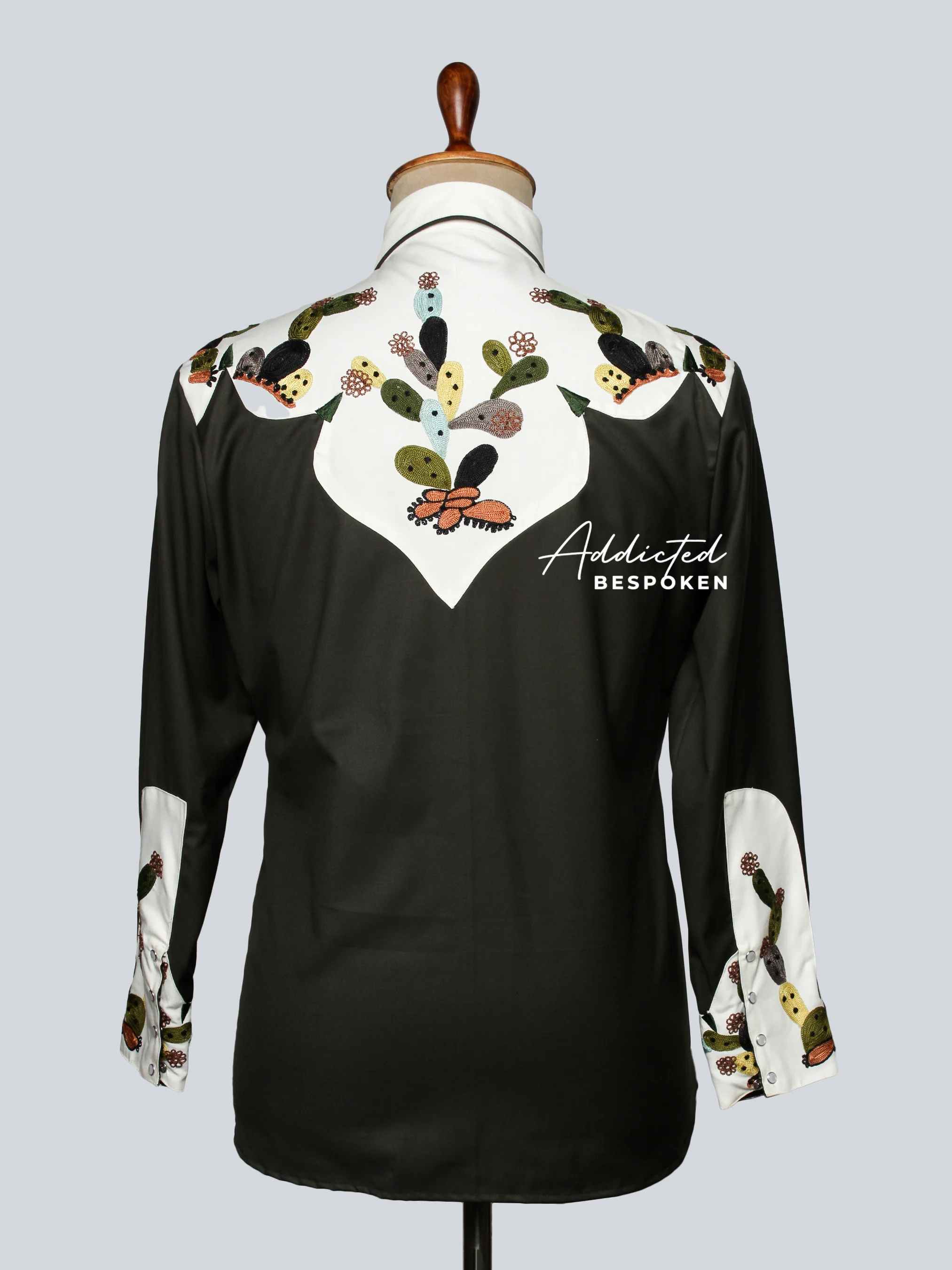 Embroidered Cactus Western Shirt - Image 2