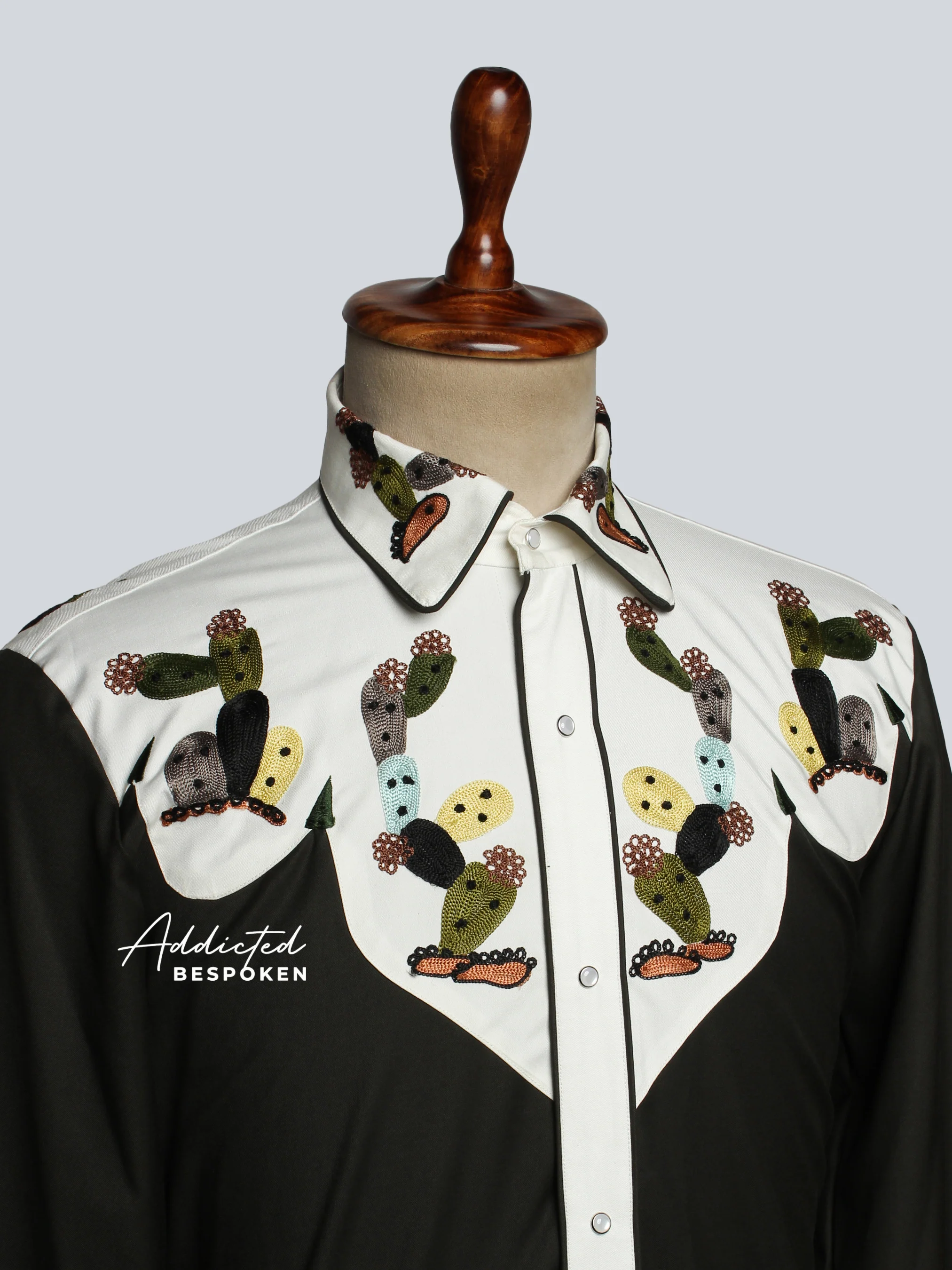 Embroidered Cactus Western Shirt - Image 7