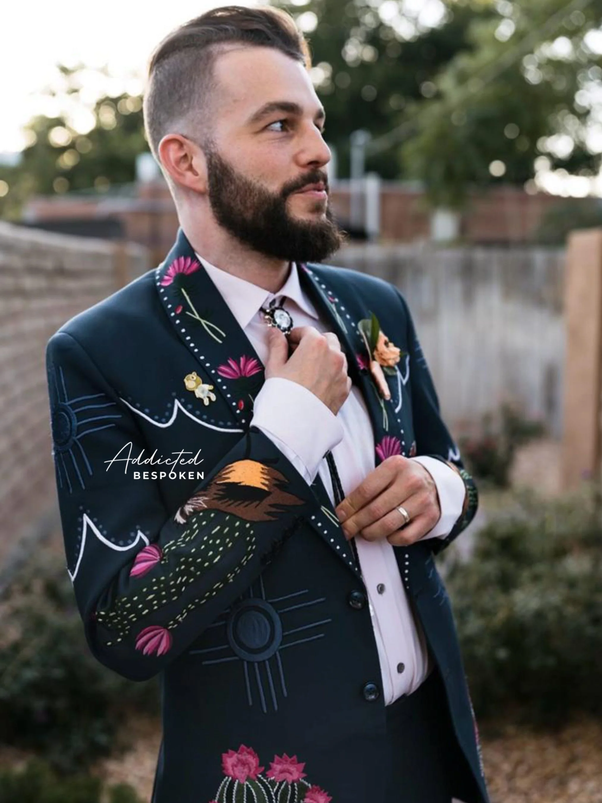 Embroidered Classic Suit - Image 2
