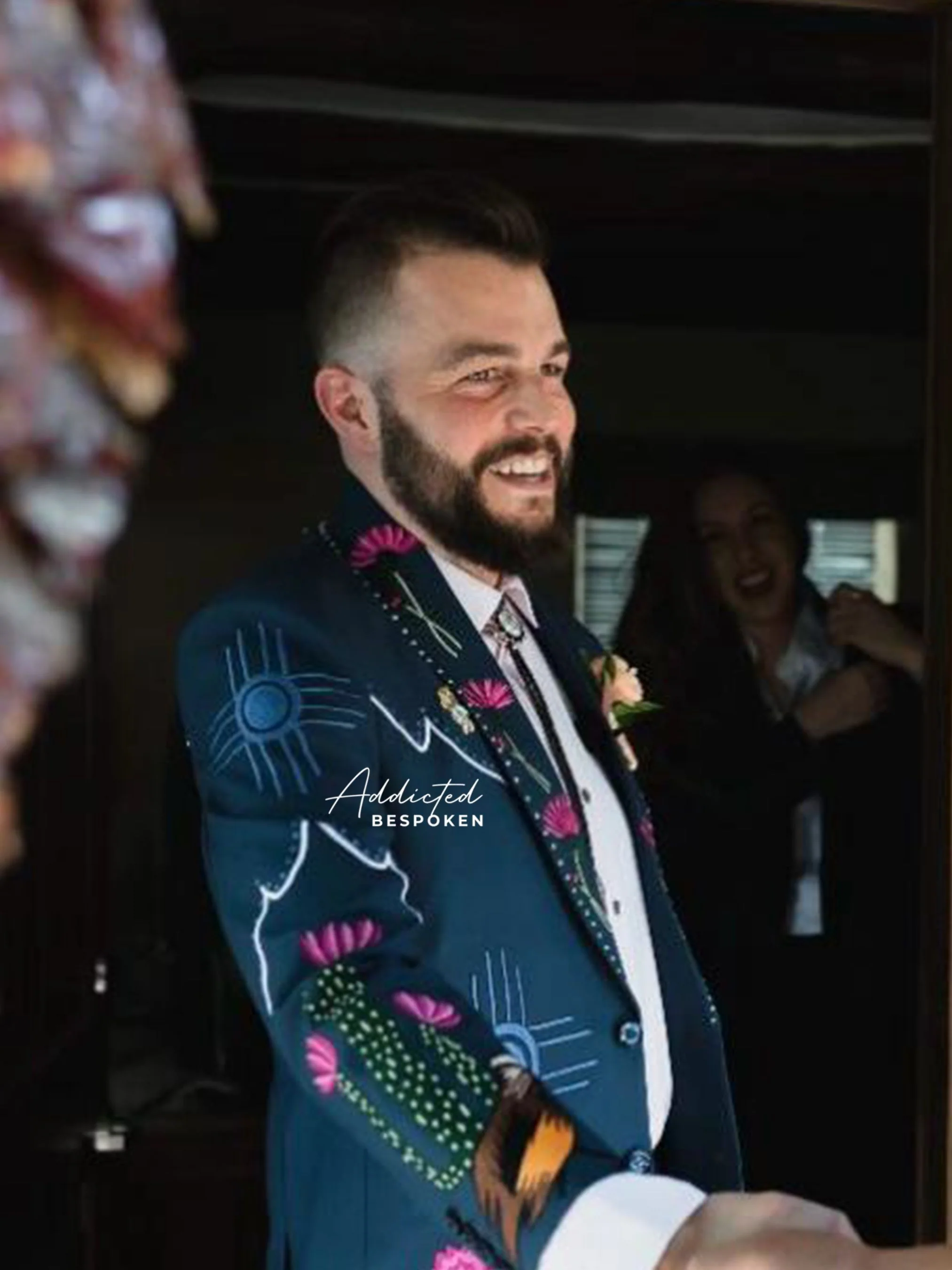 Embroidered Classic Suit - Image 4