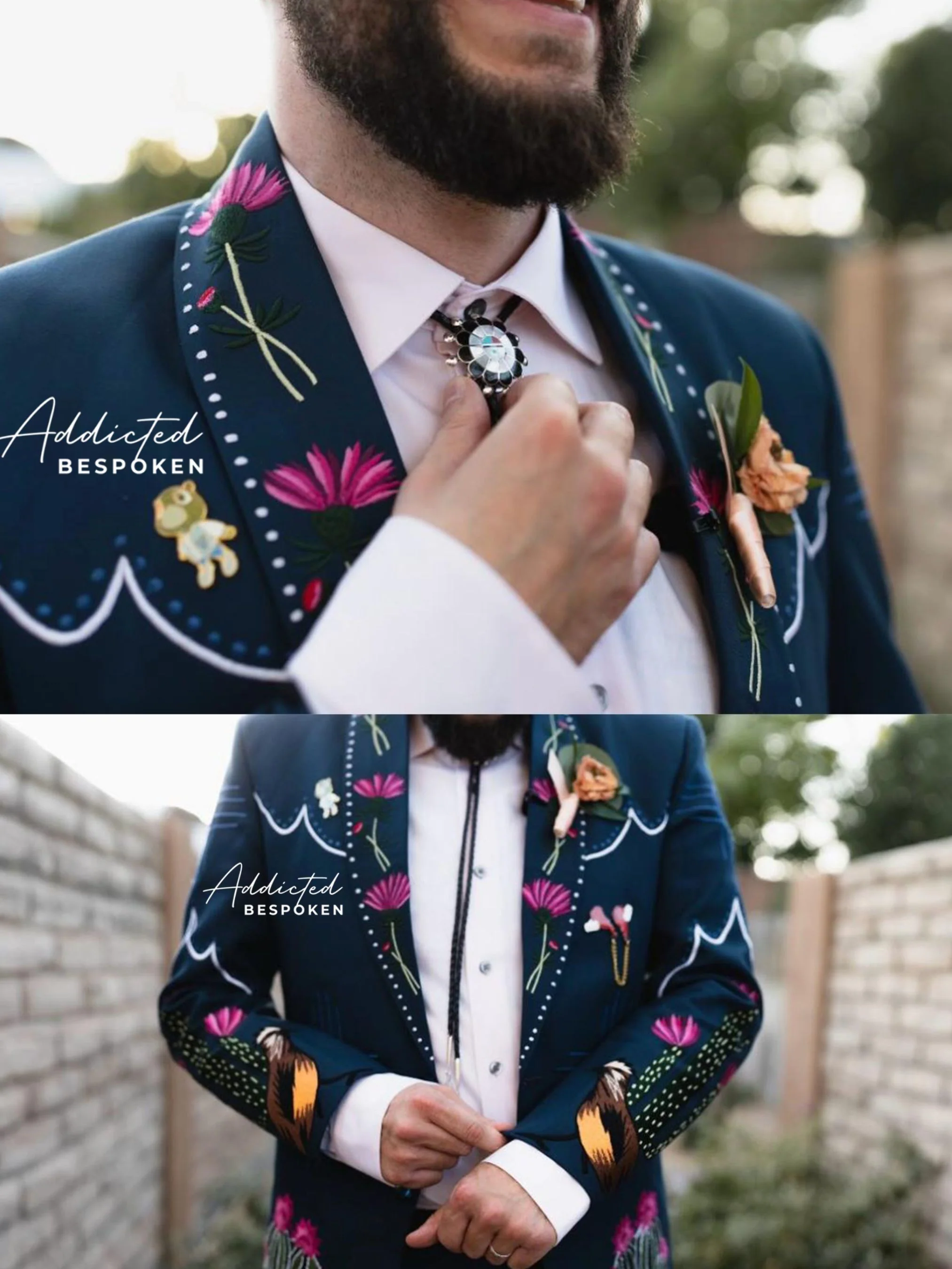 Embroidered Classic Suit - Image 5