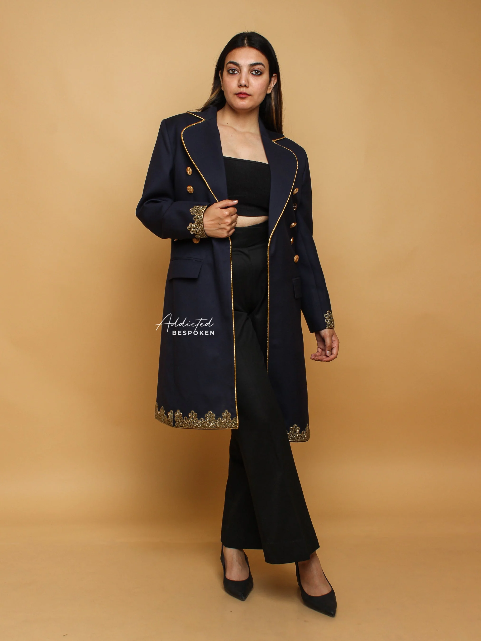 Embroidered Cocktail Blazer - Image 3