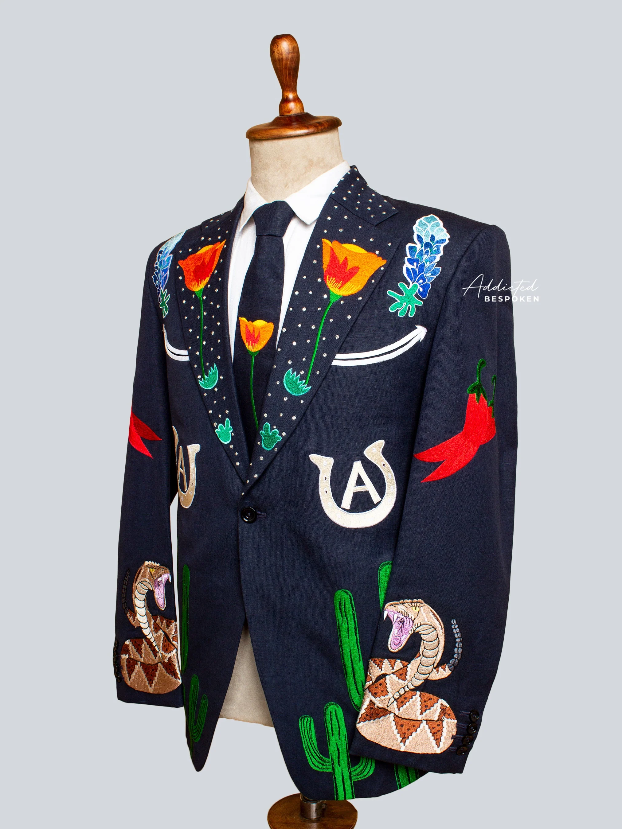 Embroidered Serpent Classic Suit - Image 3