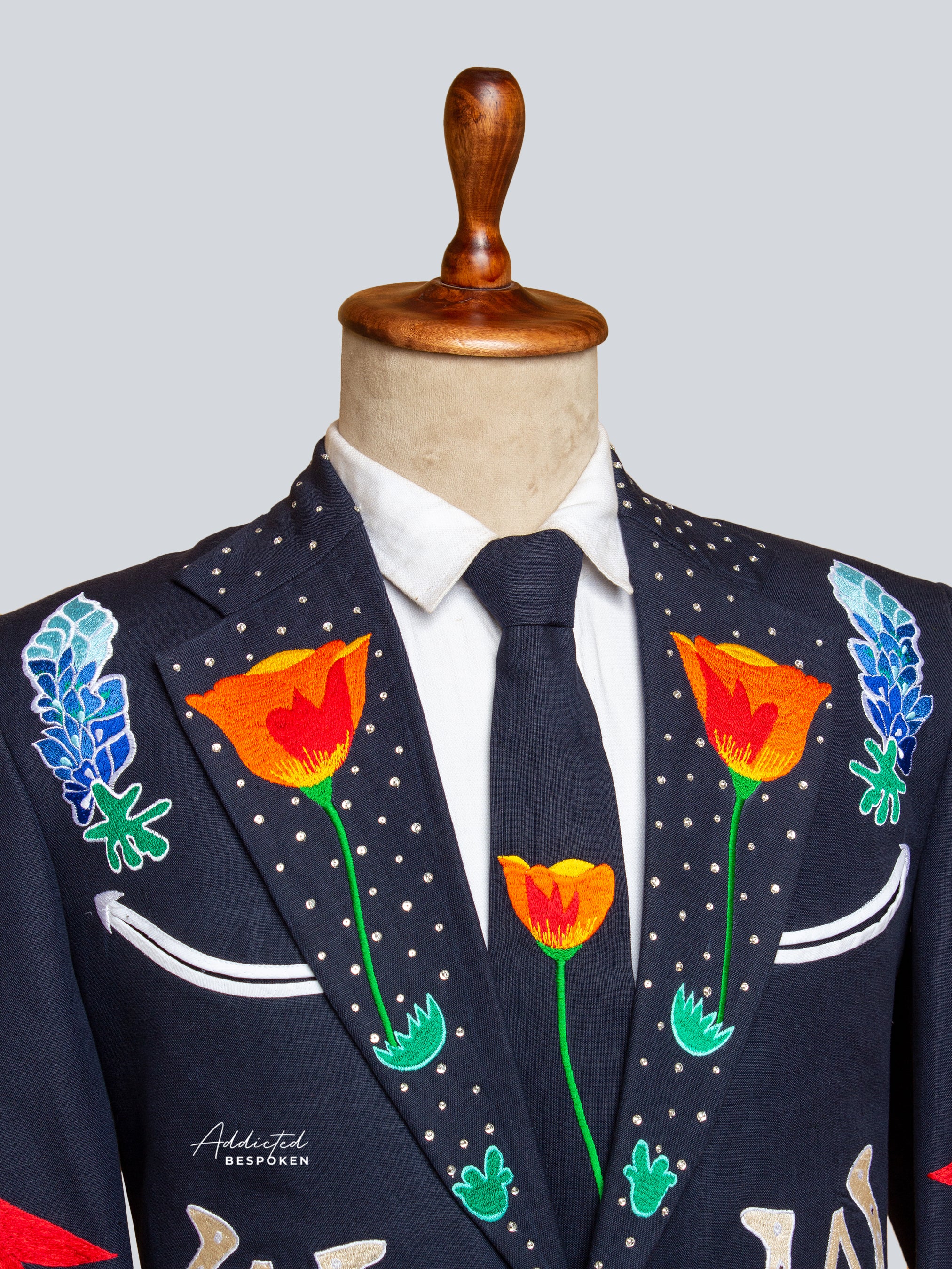 Embroidered Serpent Classic Suit - Image 4