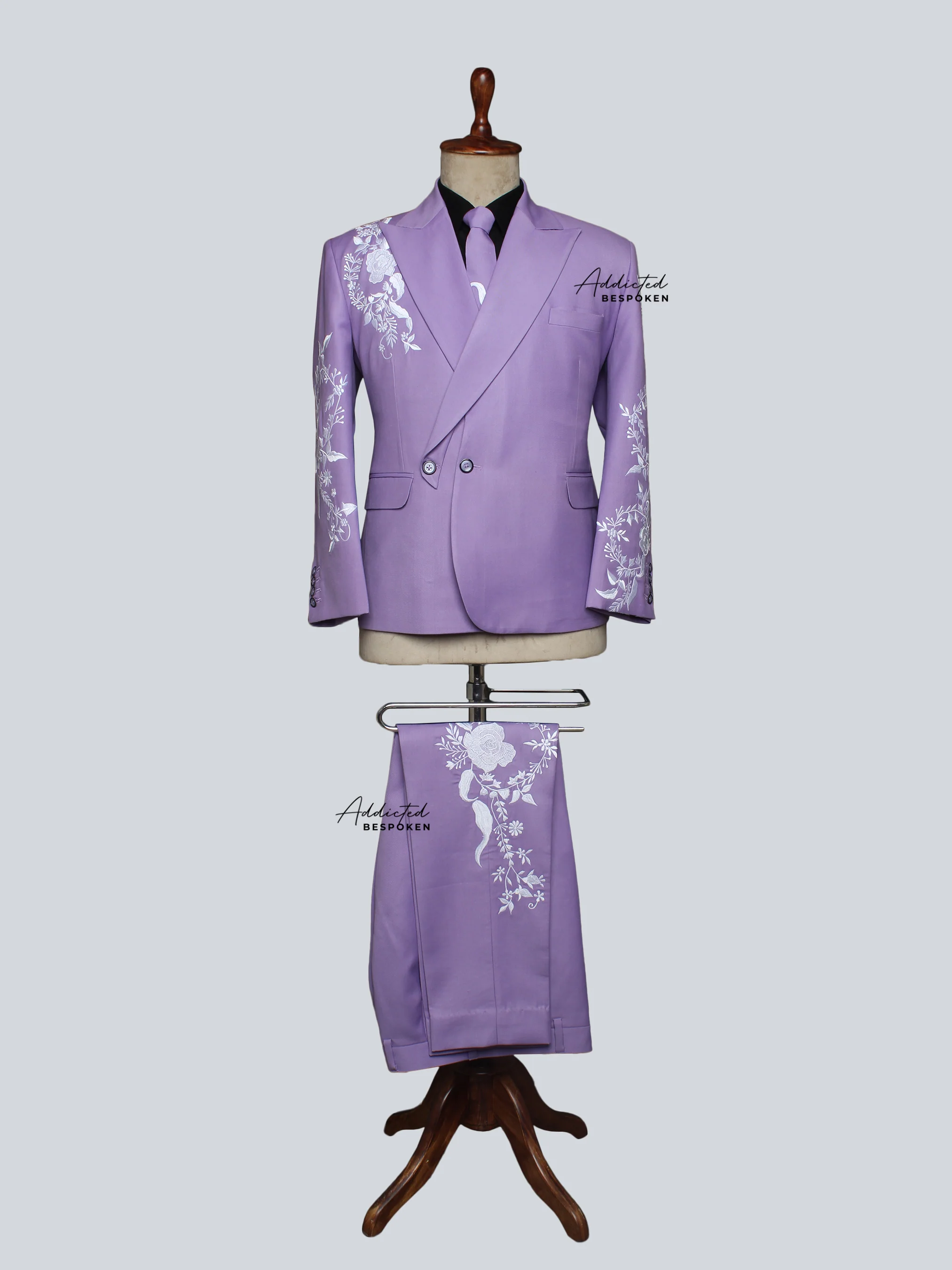 Ethereal Wedding Embroidered Suit - Image 2