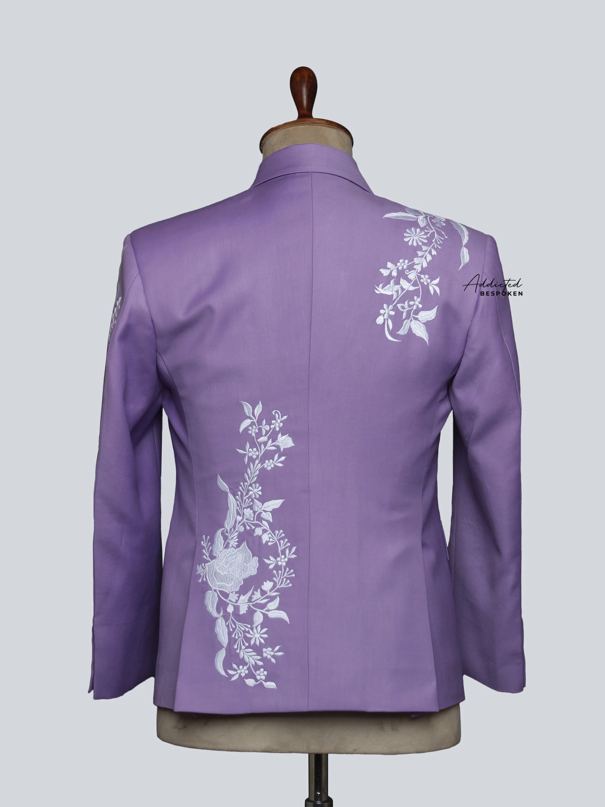 Ethereal Wedding Embroidered Suit - Image 7