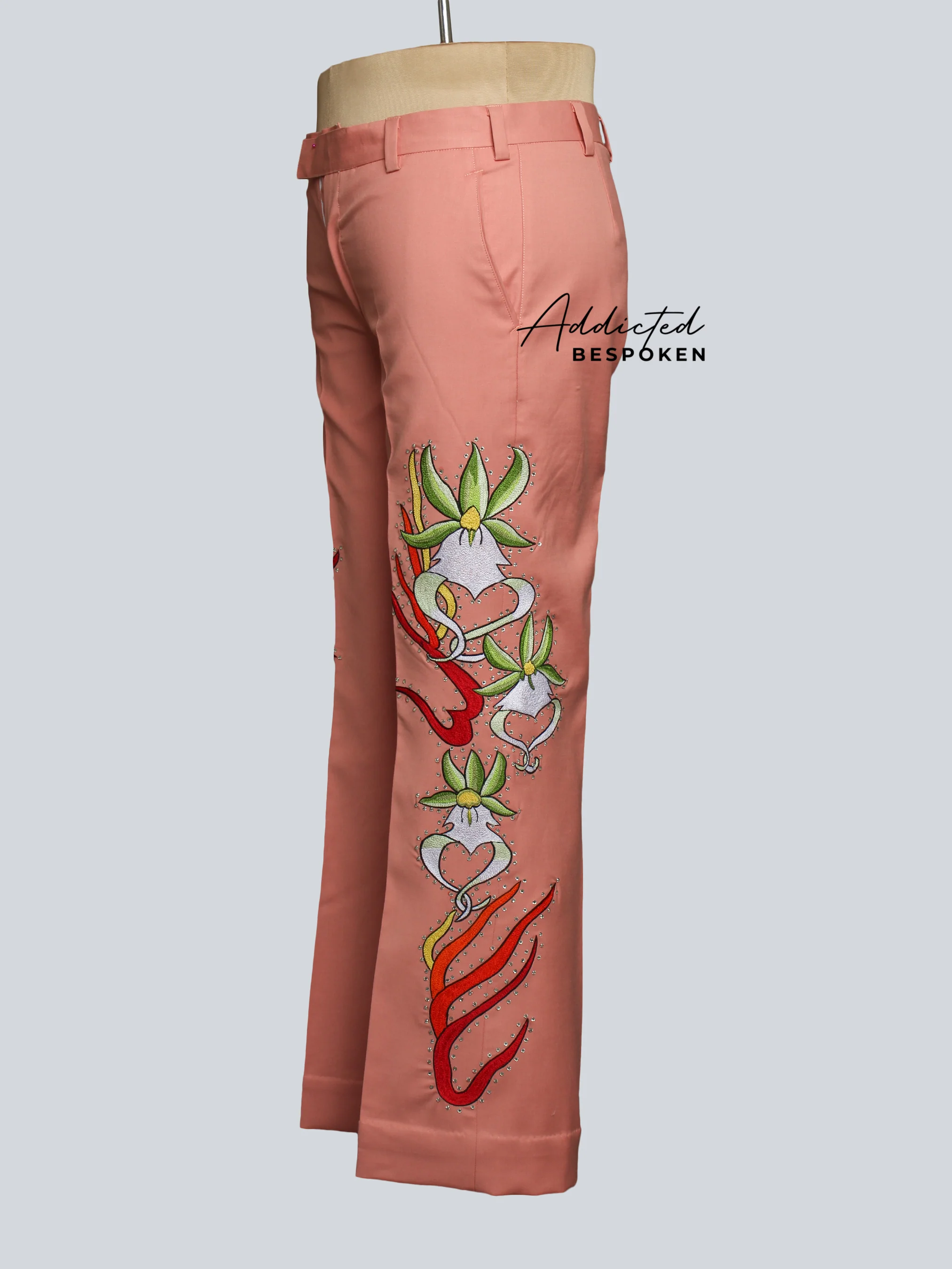Flaming Hearts & Skull Blooms Custom Suit - Image 8
