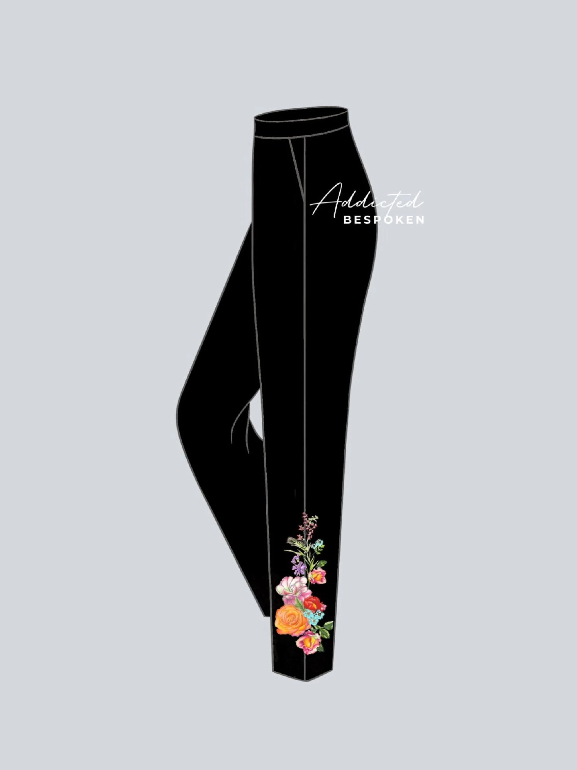 Flora & Fauna Embroidered Black Suit - Image 4