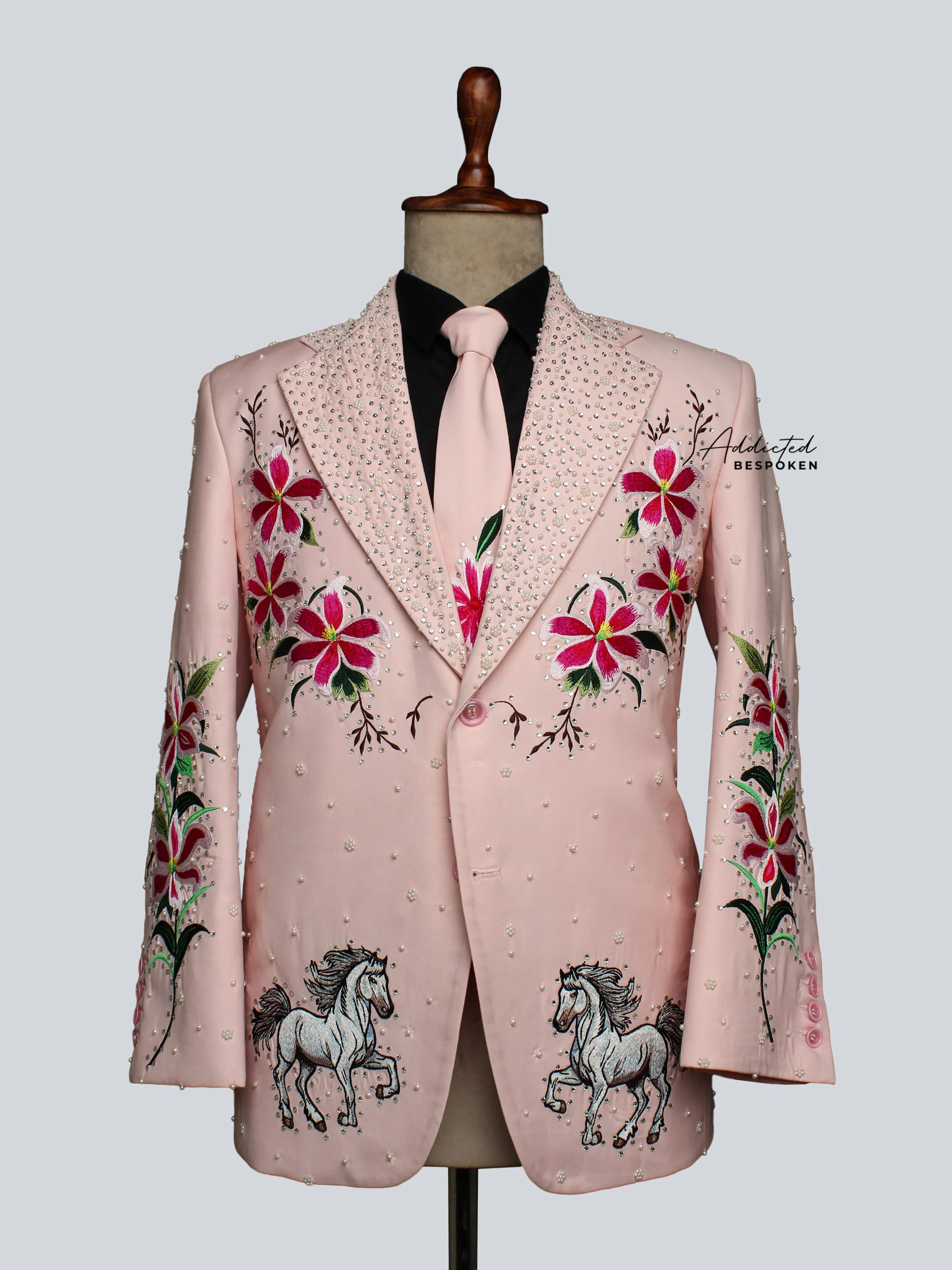 Flora & Fauna Pearl Embellished Suit
