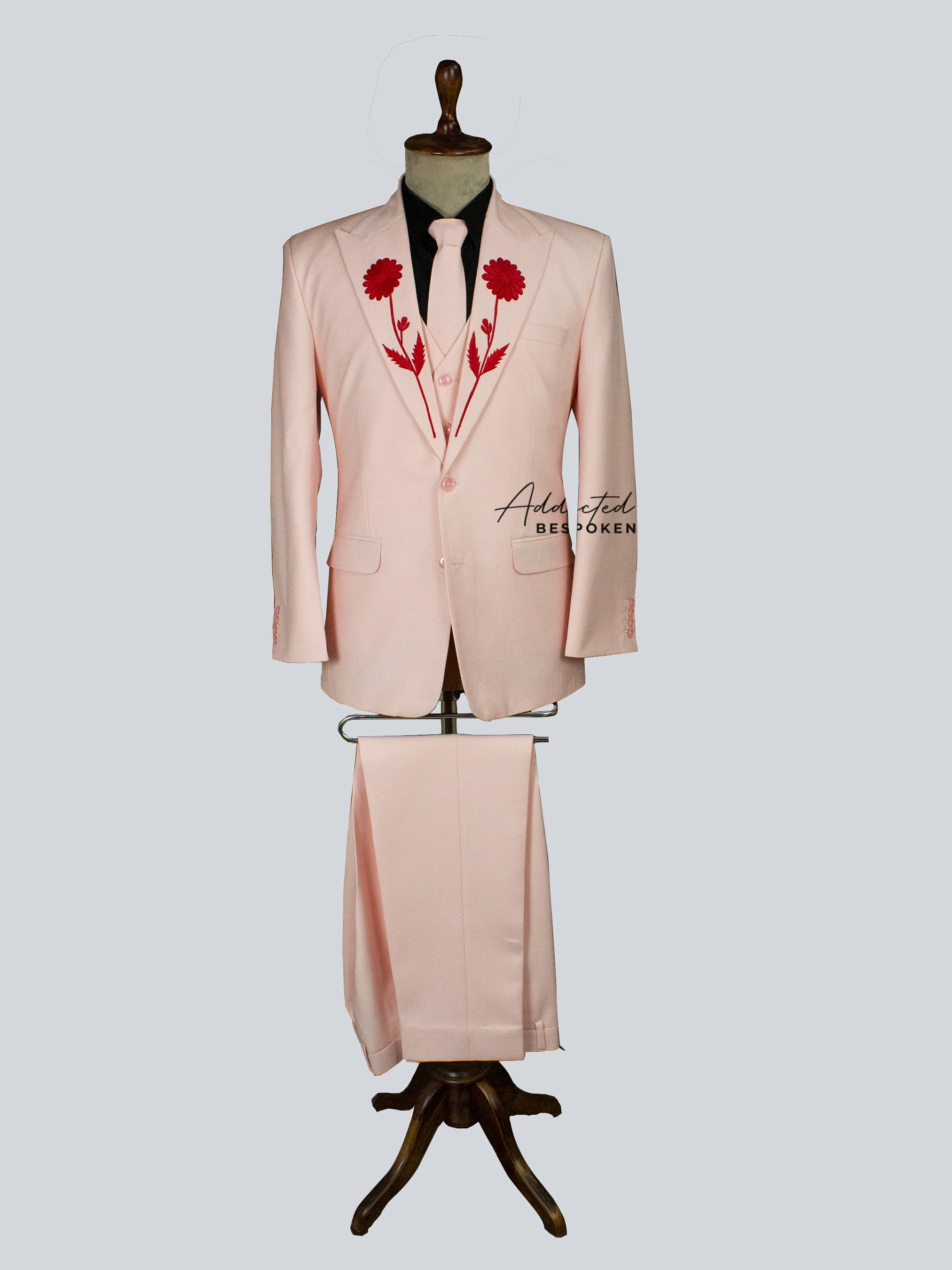 Floral Custom Embroidered Suit - Image 2