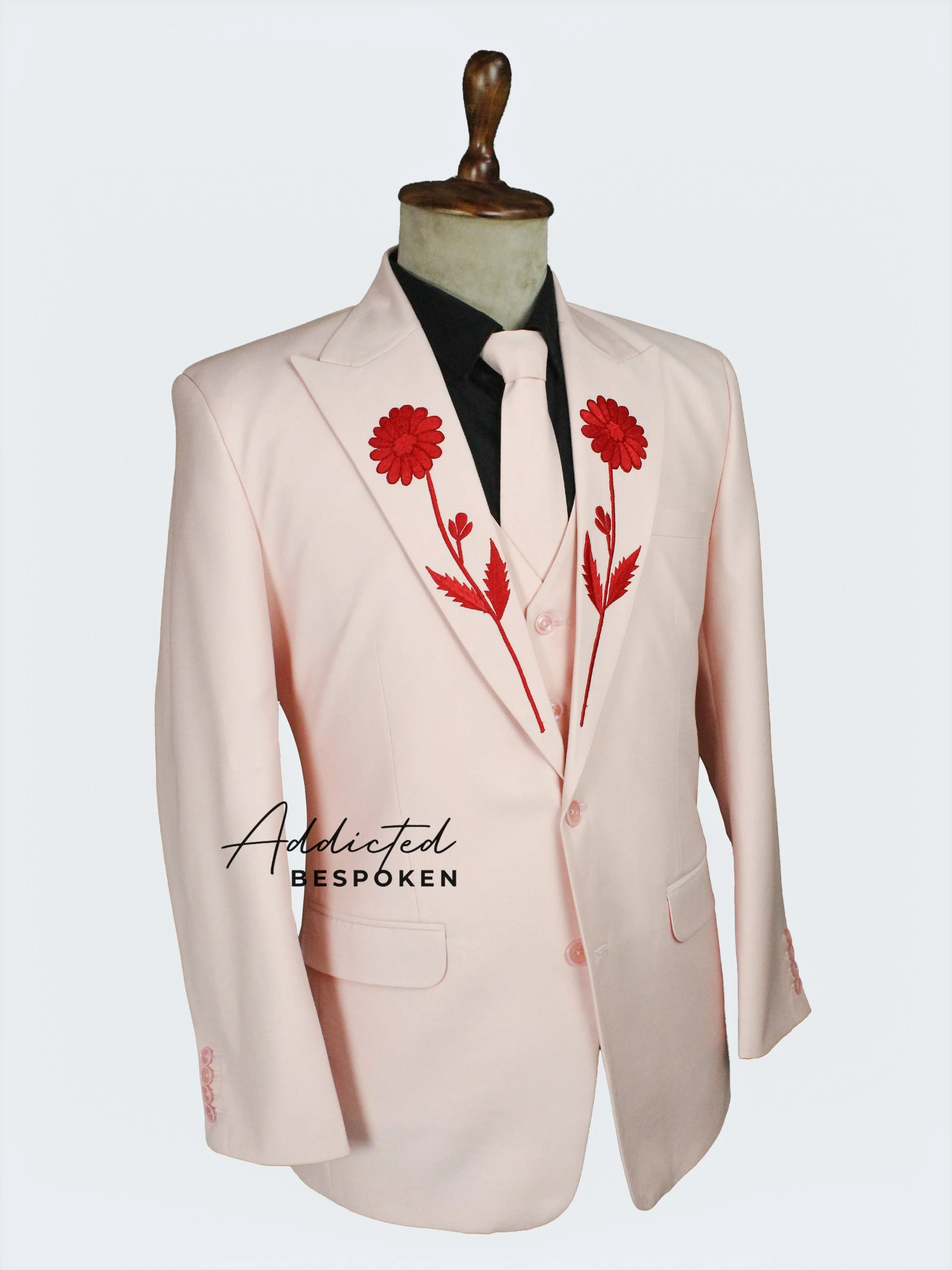 Floral Custom Embroidered Suit - Image 5