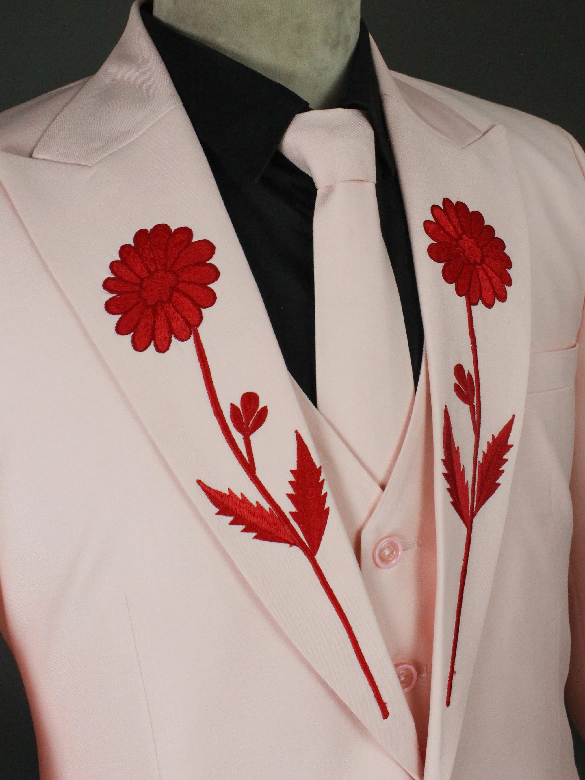 Floral Custom Embroidered Suit - Image 7
