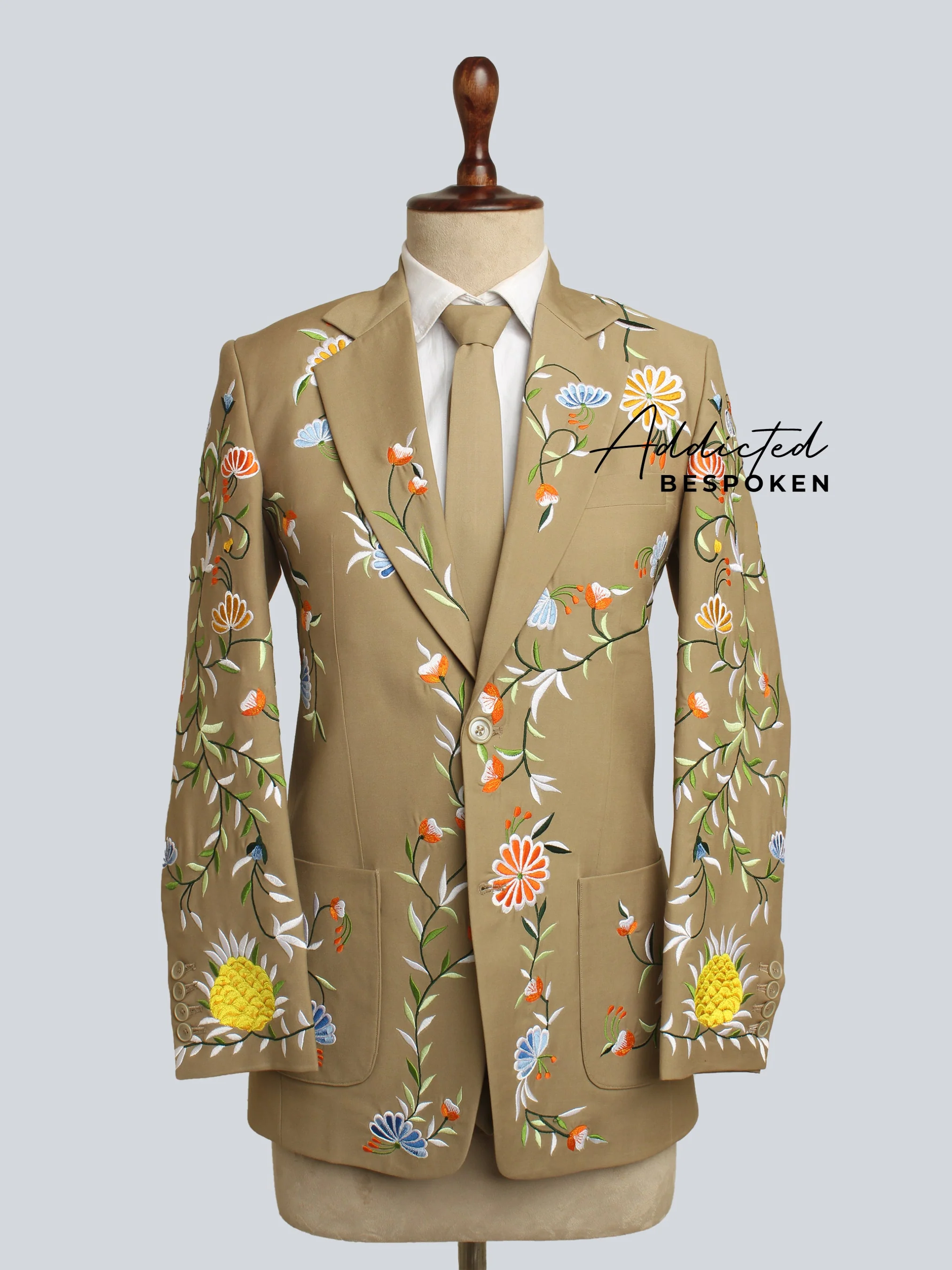 Floral Embellished Western Suit