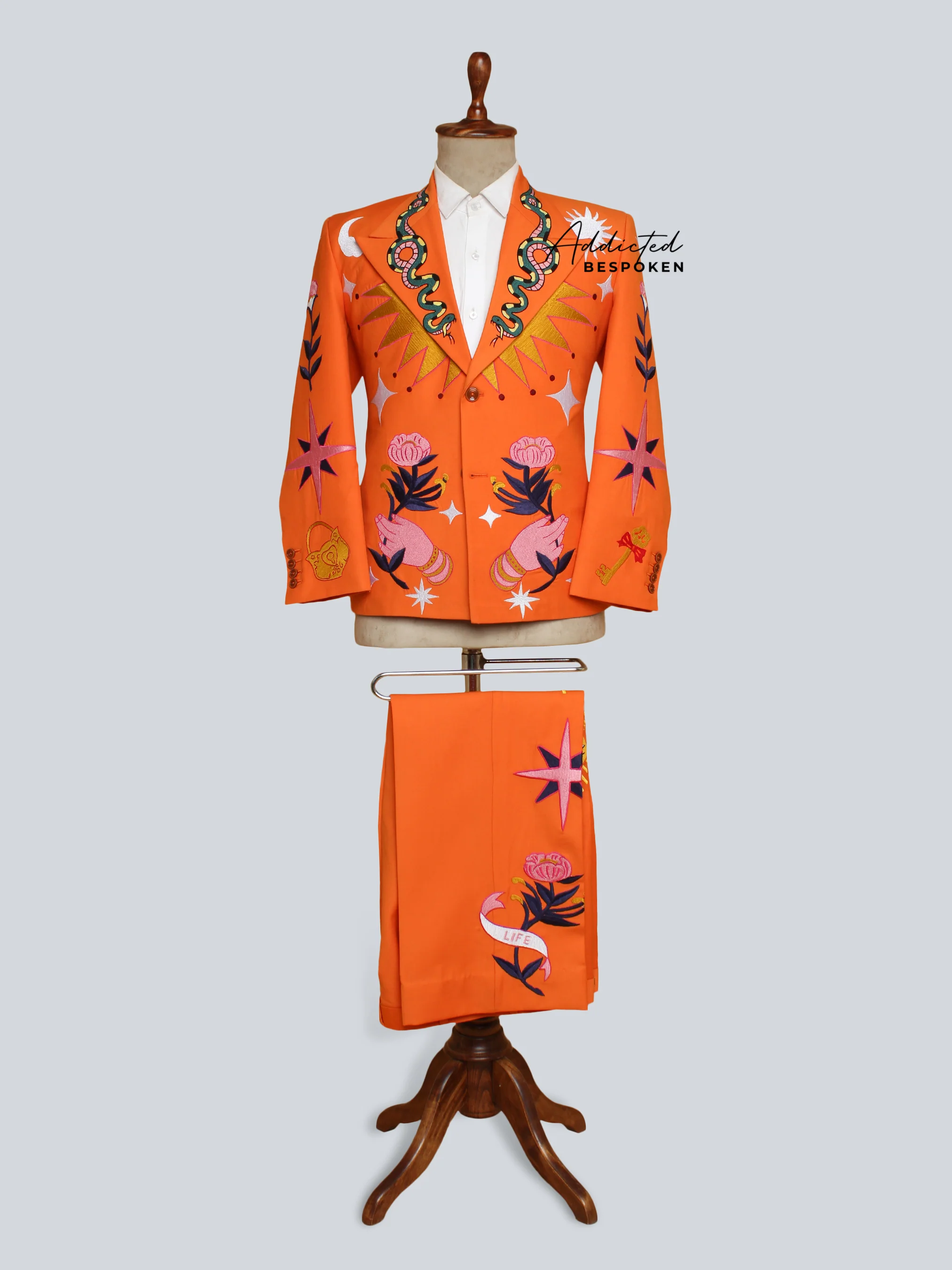 Floral Embroidered Bespoken Suit - Image 2