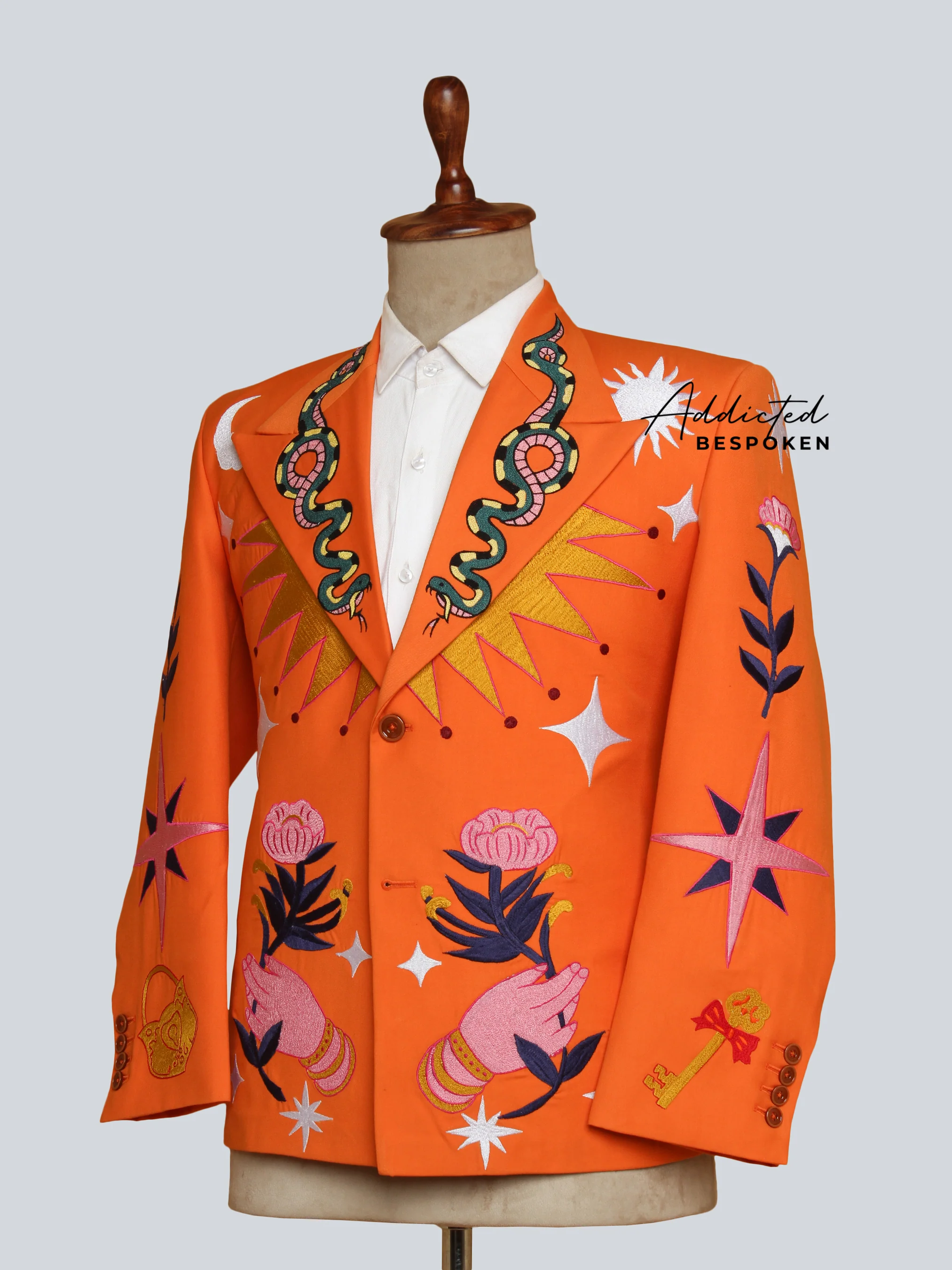 Floral Embroidered Bespoken Suit - Image 4