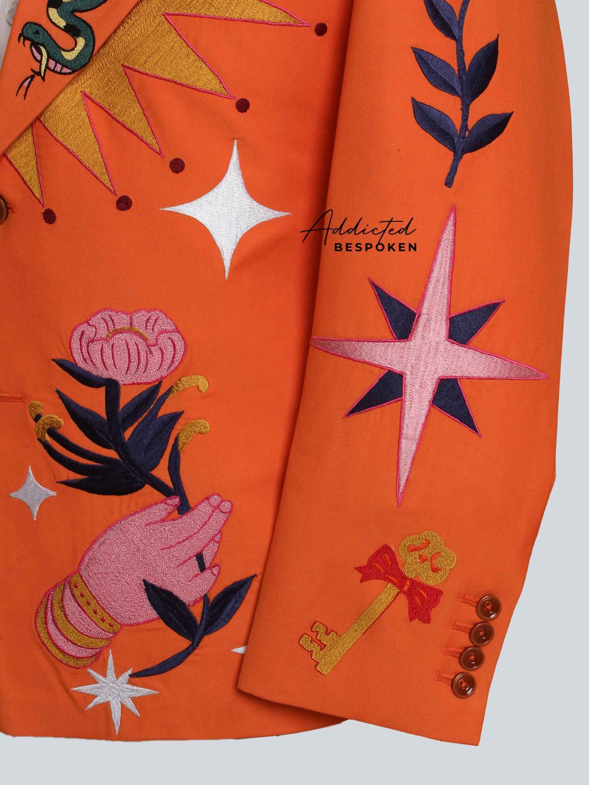 Floral Embroidered Bespoken Suit - Image 7