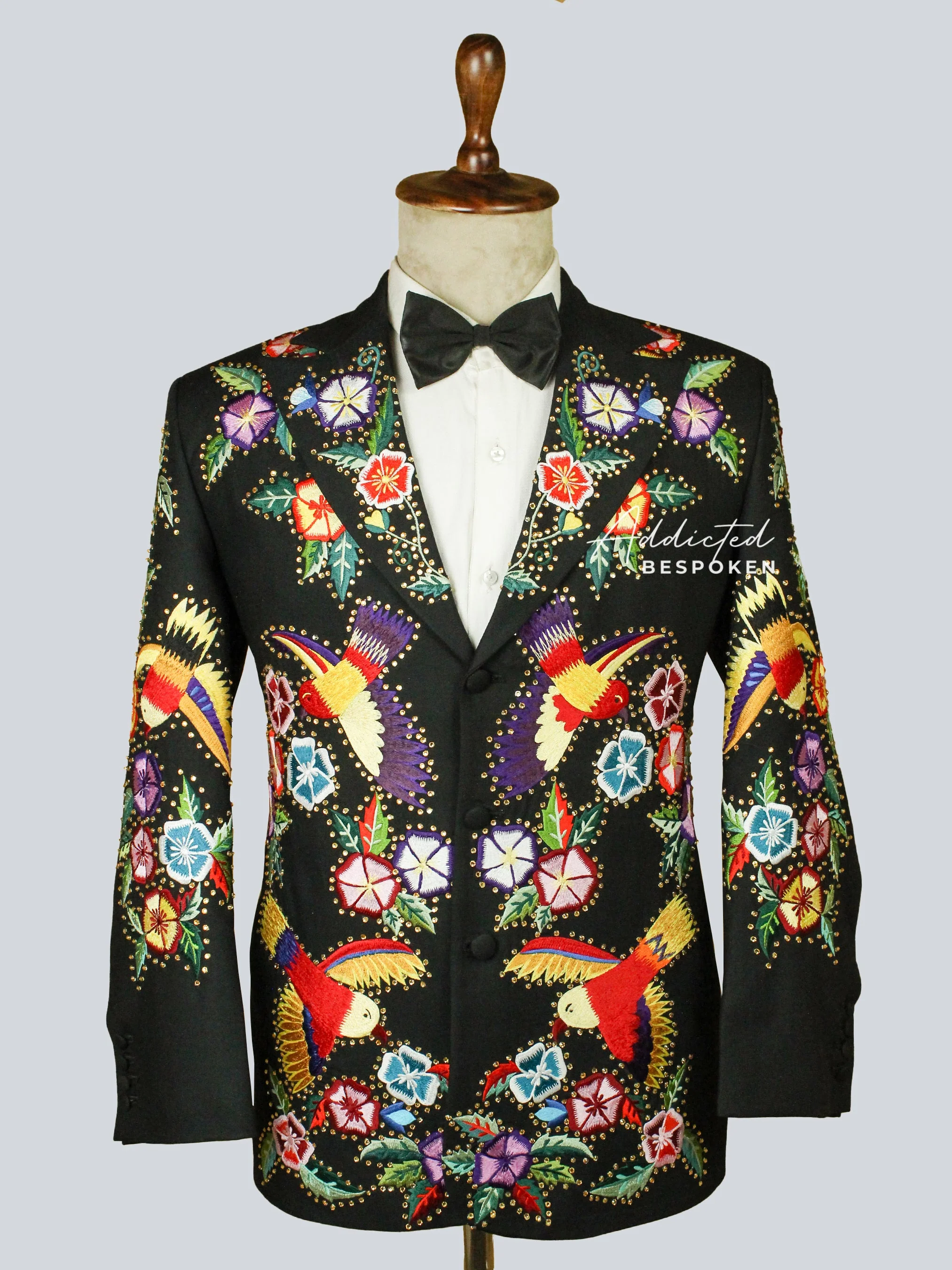 Floral Embroidered Blazer