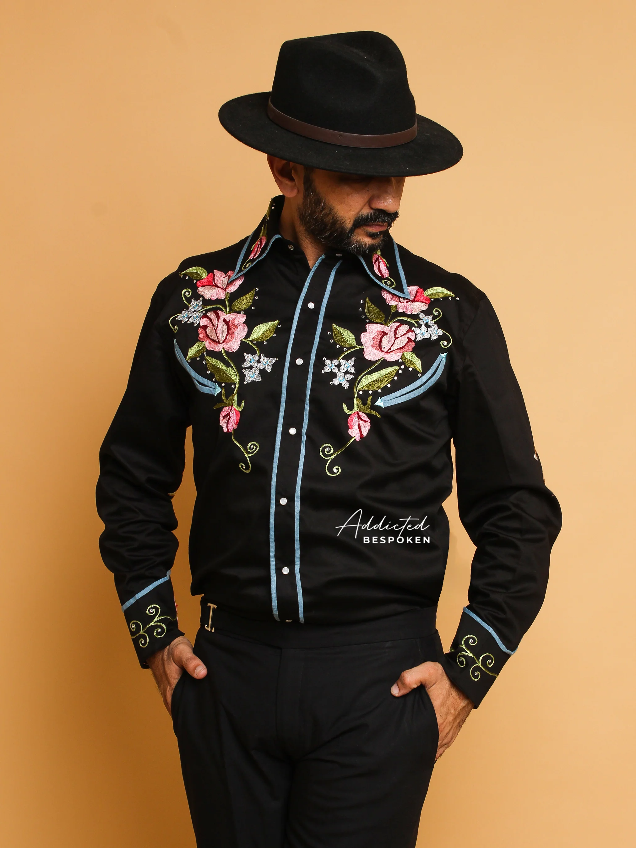 Floral & Horse Design Embroidered Shirt - Image 5