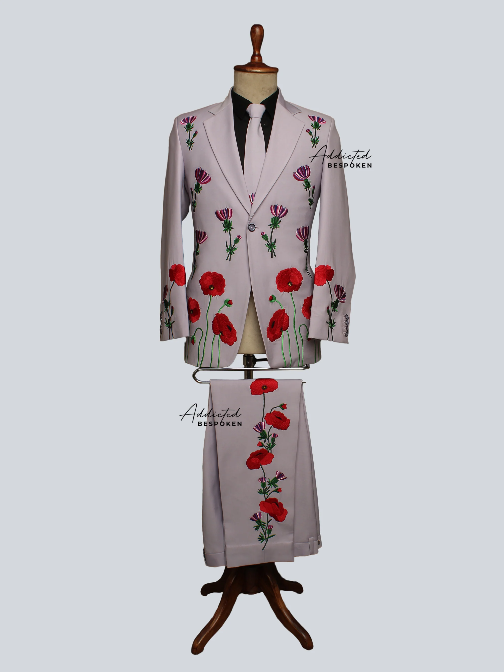 Floral Western Tailored Pantsuit - Image 2