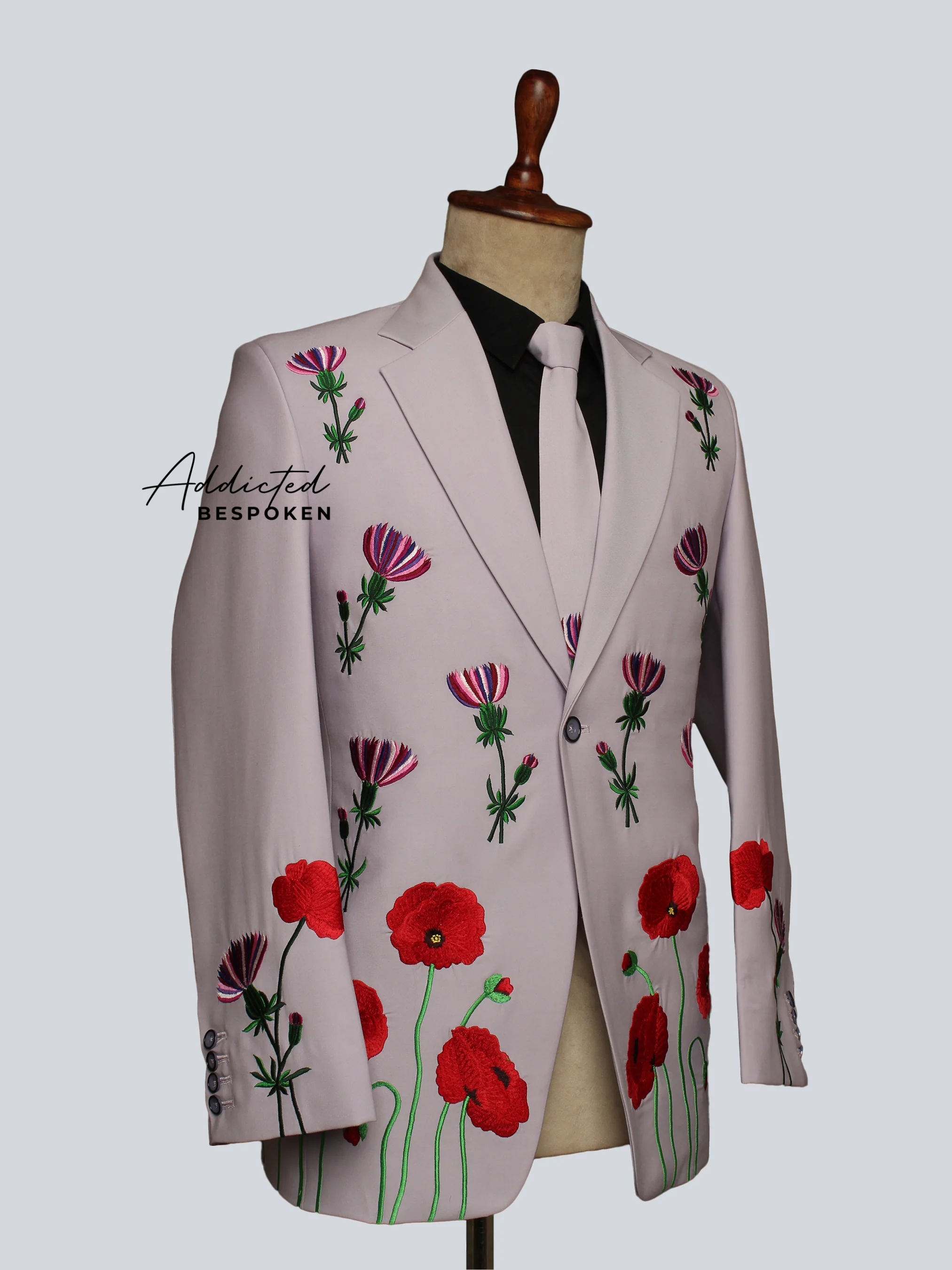 Floral Western Tailored Pantsuit - Image 3
