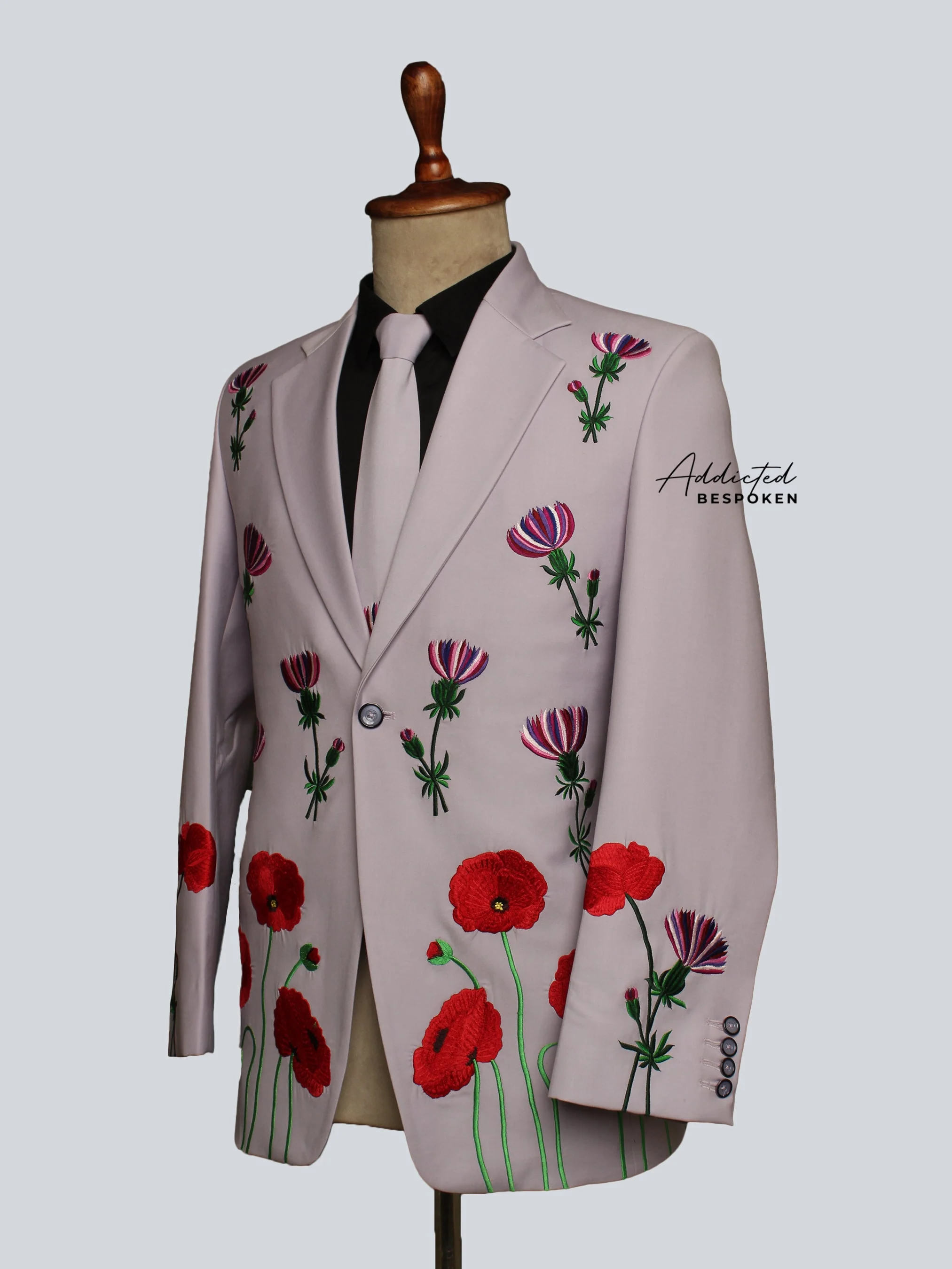 Floral Western Tailored Pantsuit - Image 4