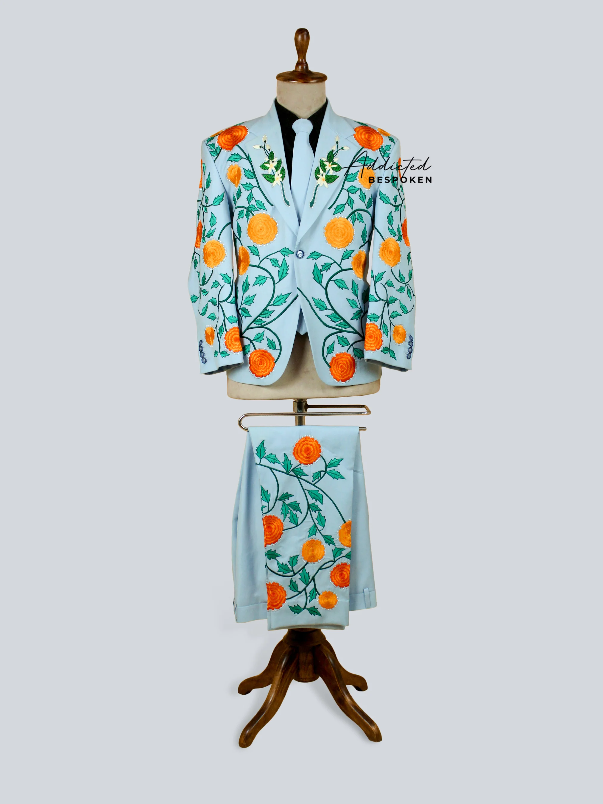 Floristic Embroidered Suit - Image 2