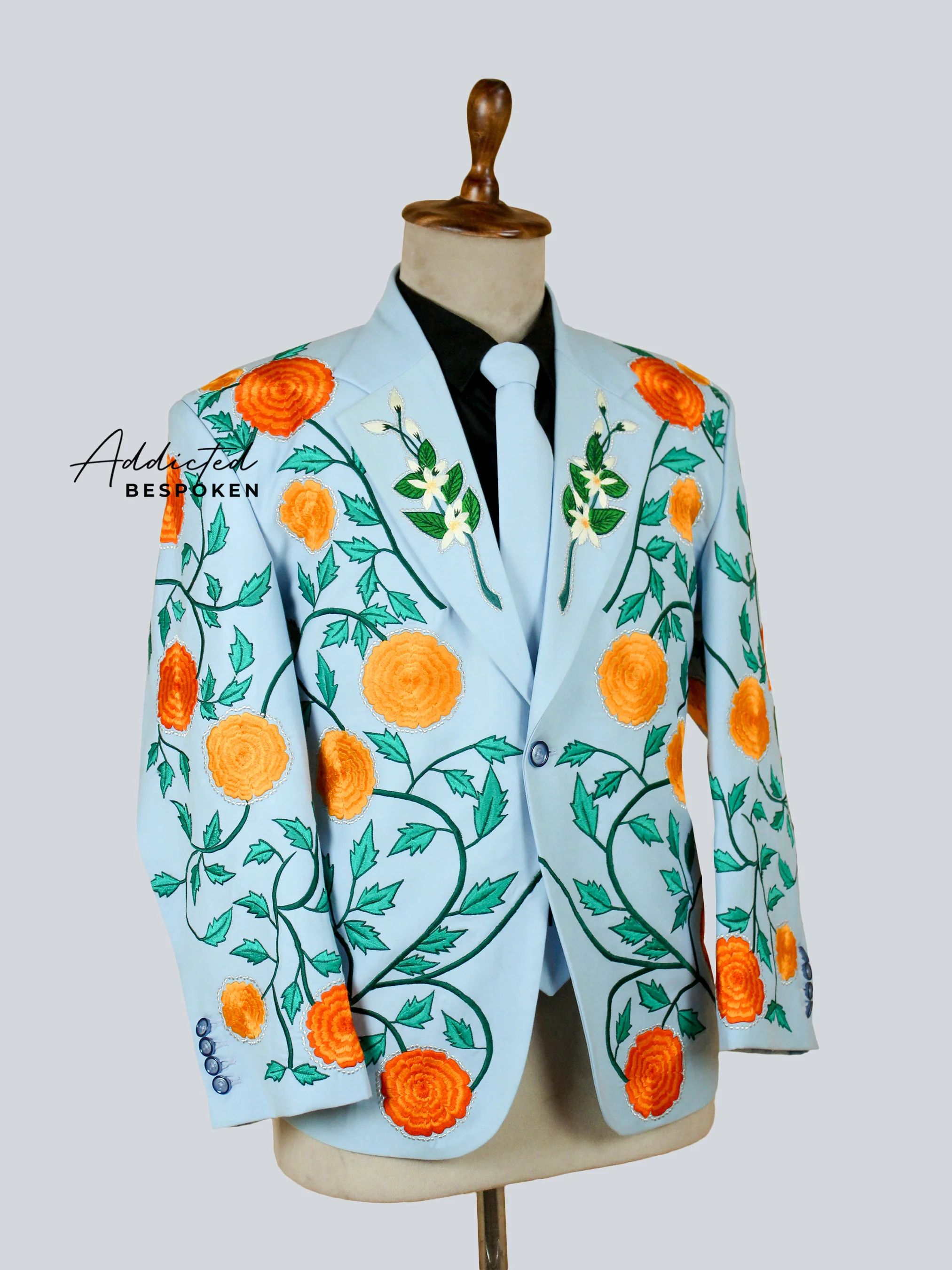 Floristic Embroidered Suit - Image 3