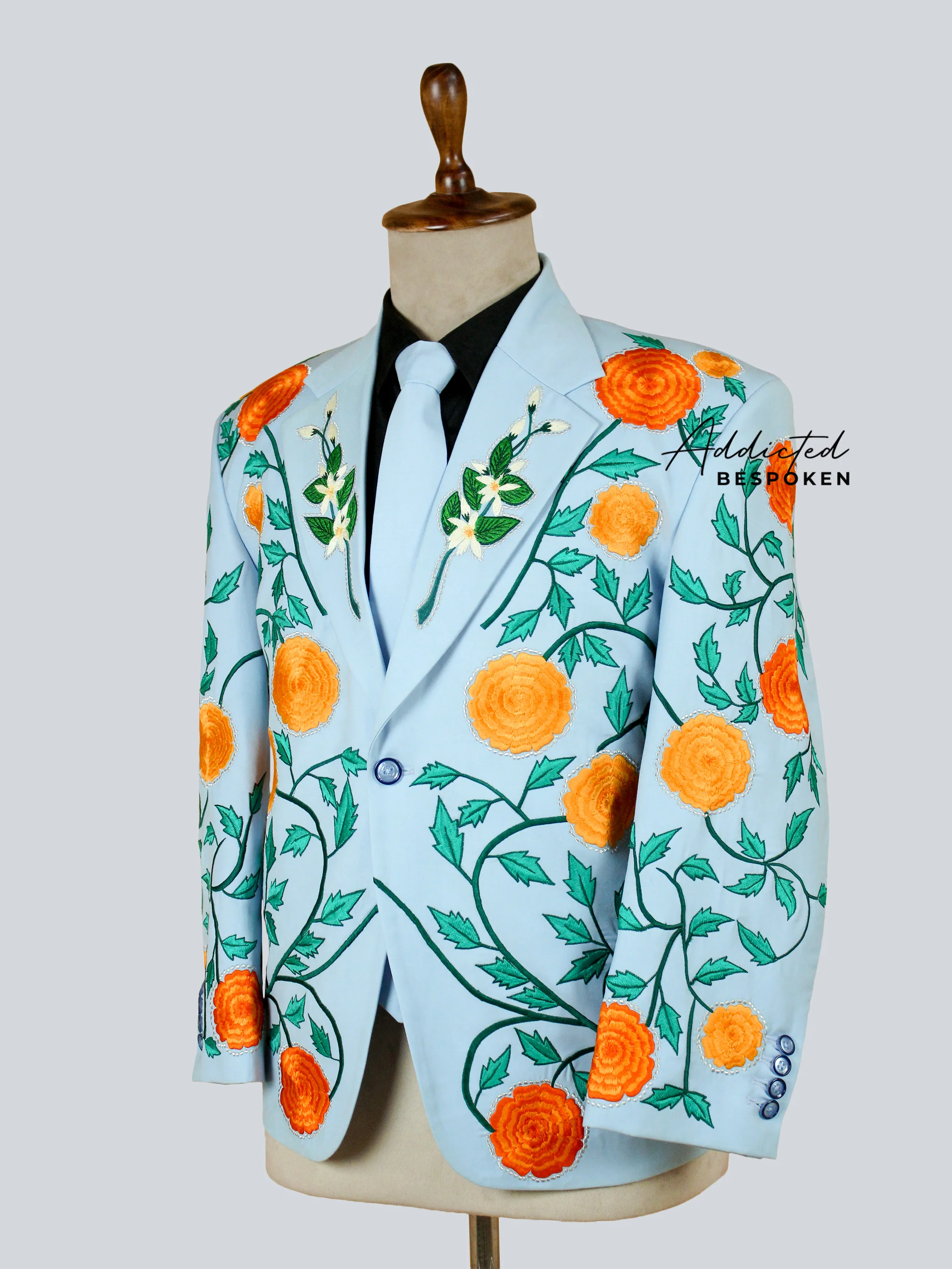Floristic Embroidered Suit - Image 4