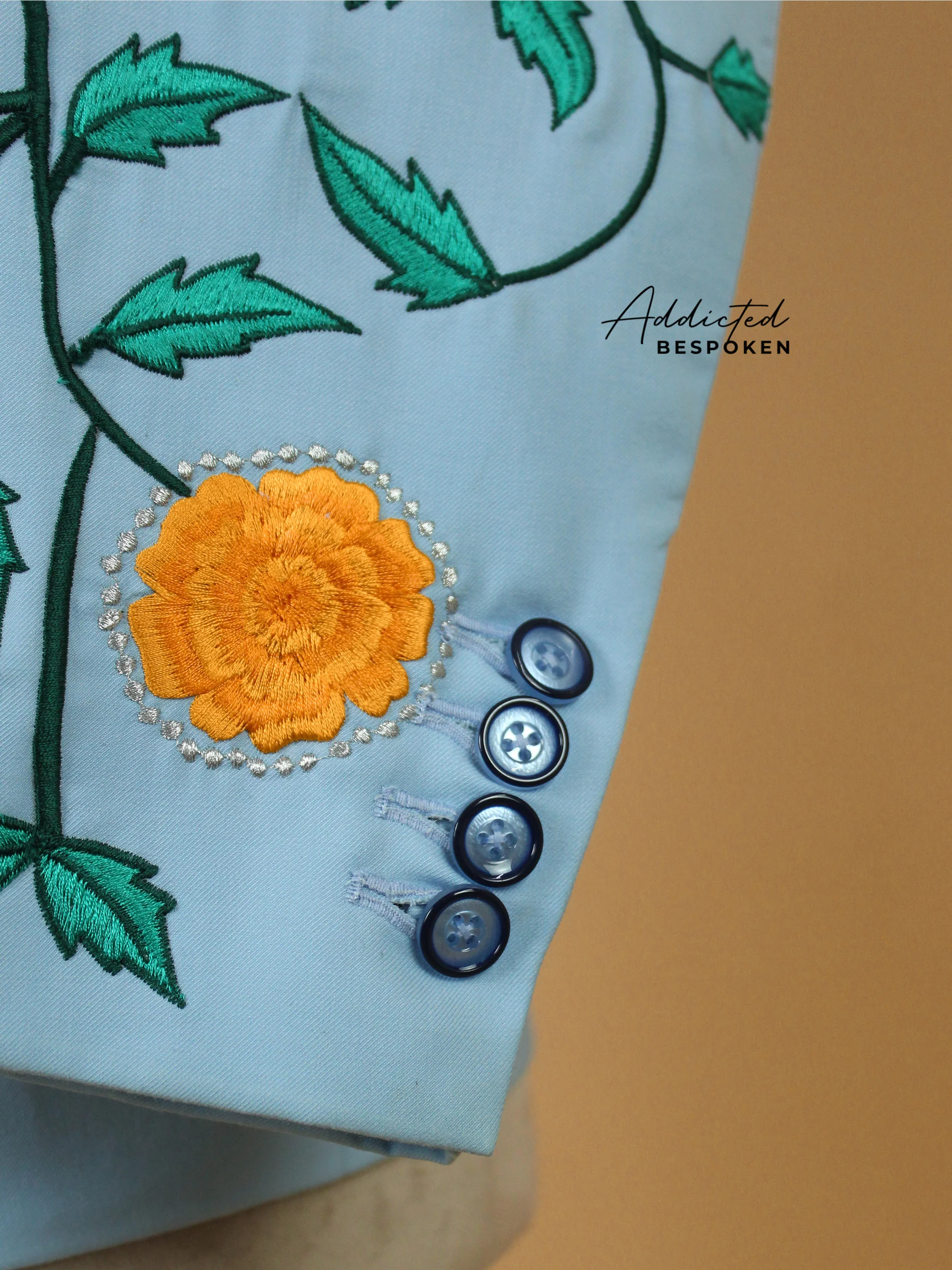 Floristic Embroidered Suit - Image 7
