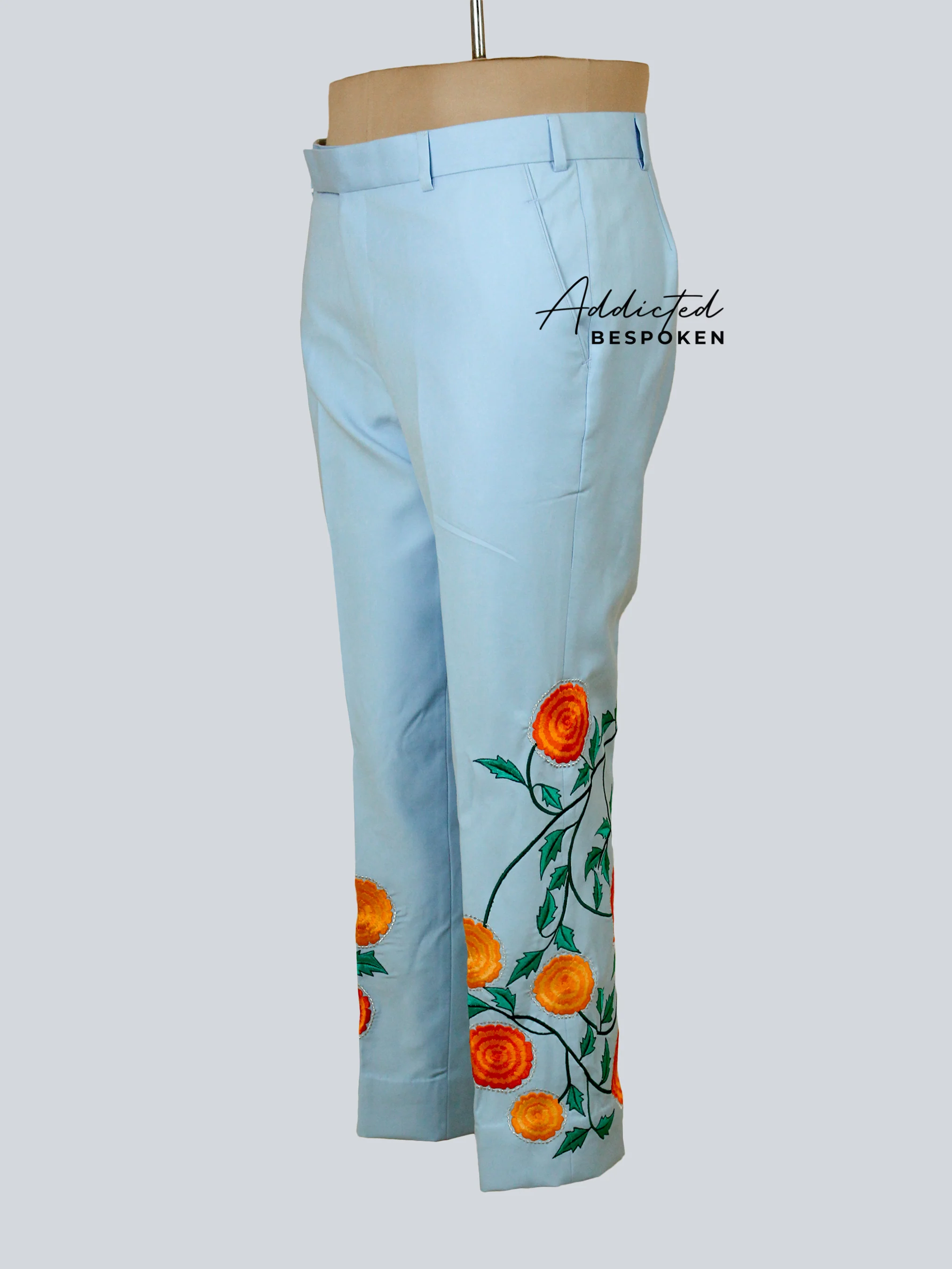 Floristic Embroidered Suit - Image 9