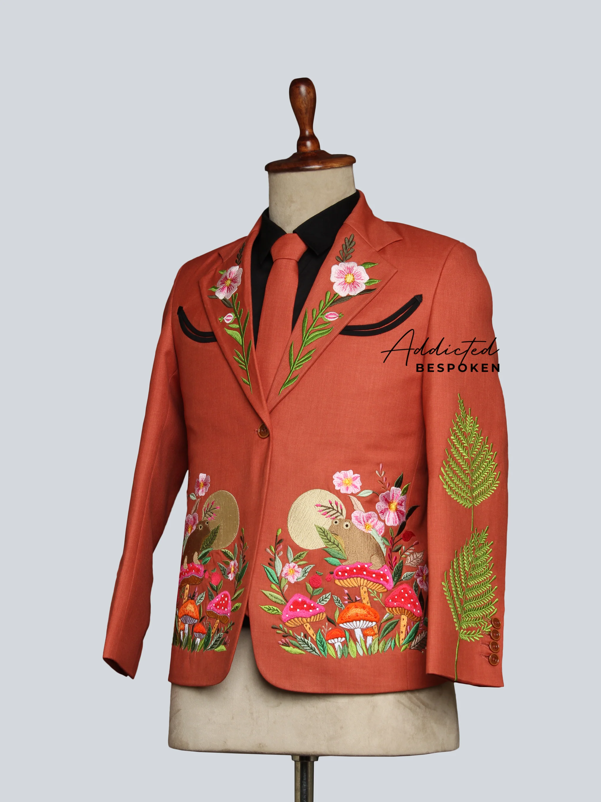 Foliage Inspired Western Suit - Image 3